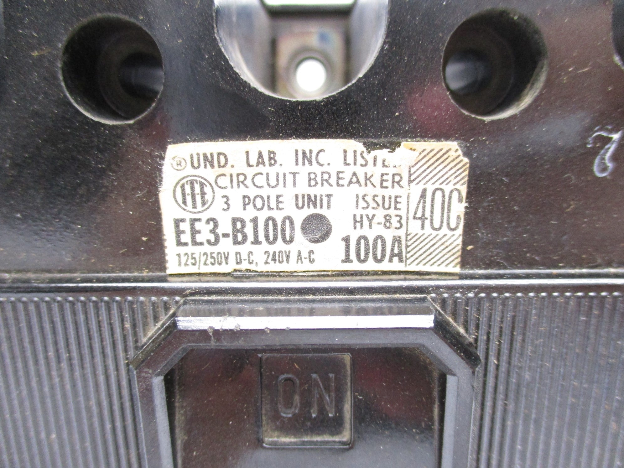 ITE EE3-B100 100A 240VAC UNMP