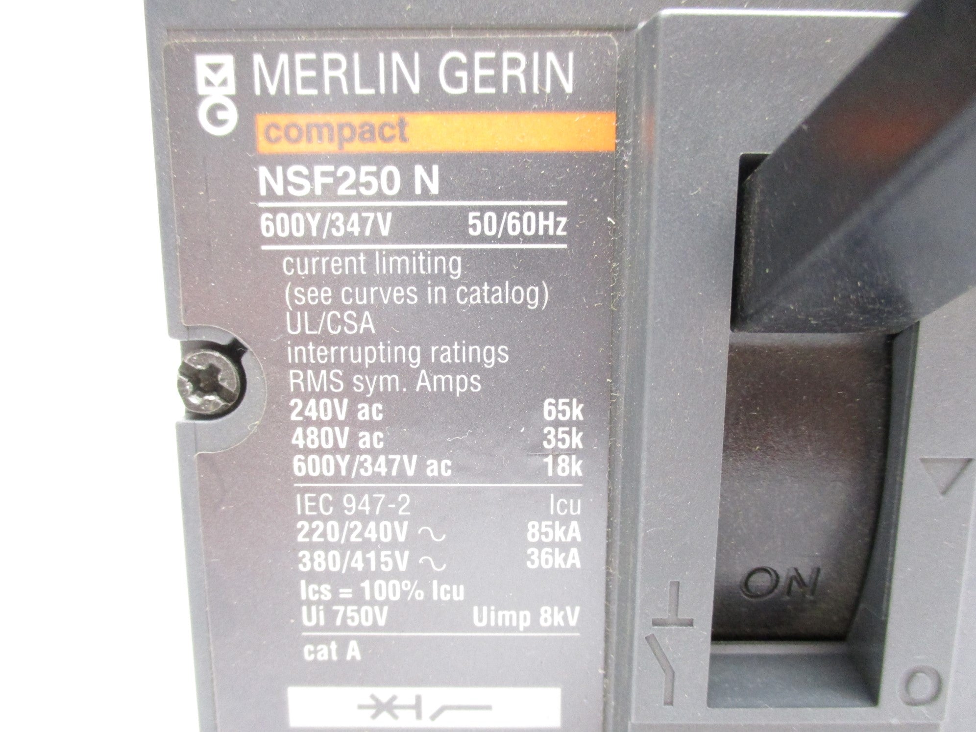 MERLIN GERIN NSF250N 200A 480VAC NSNP