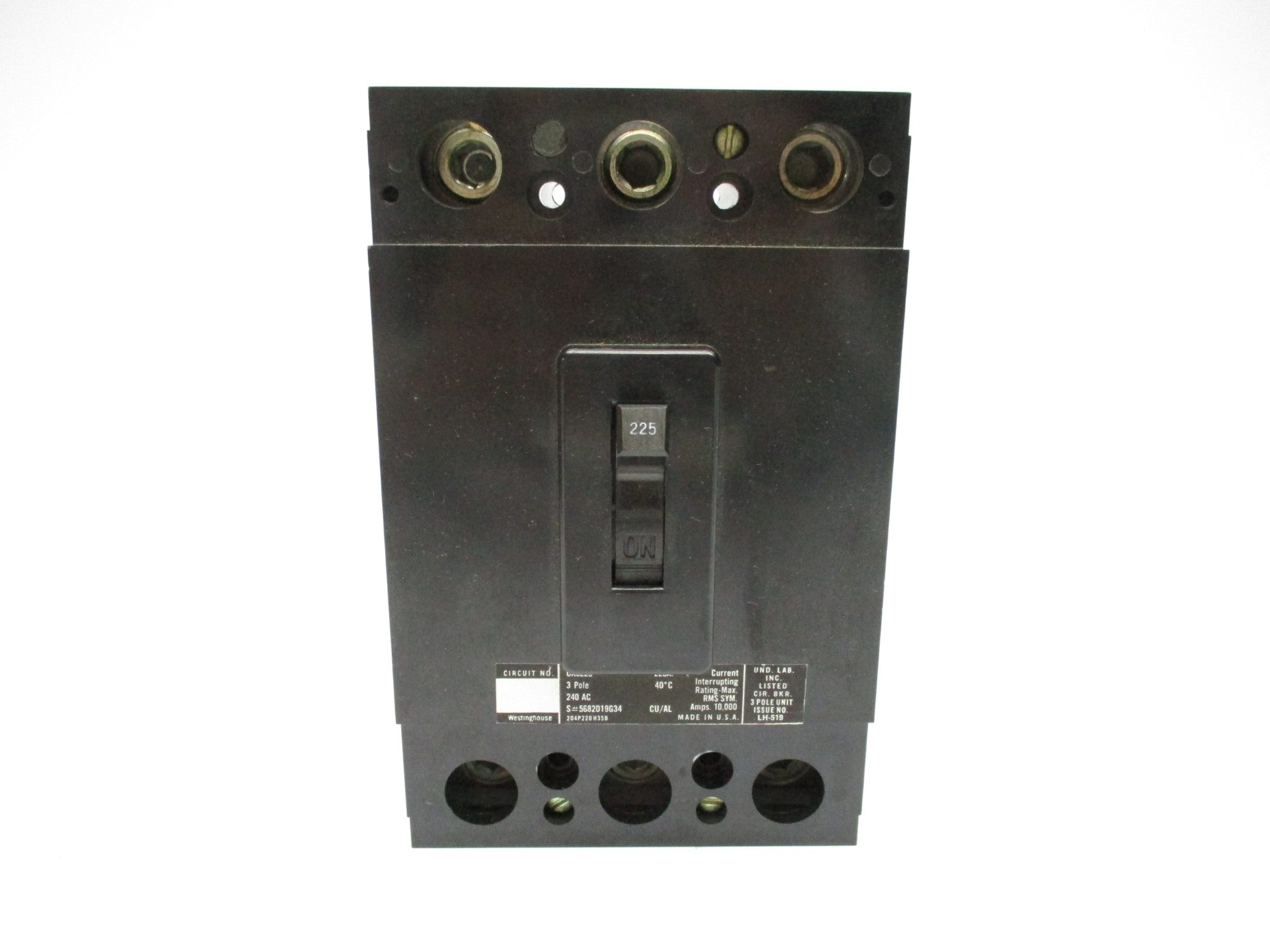 WESTINGHOUSE CA3225 225A 240VAC NSMP