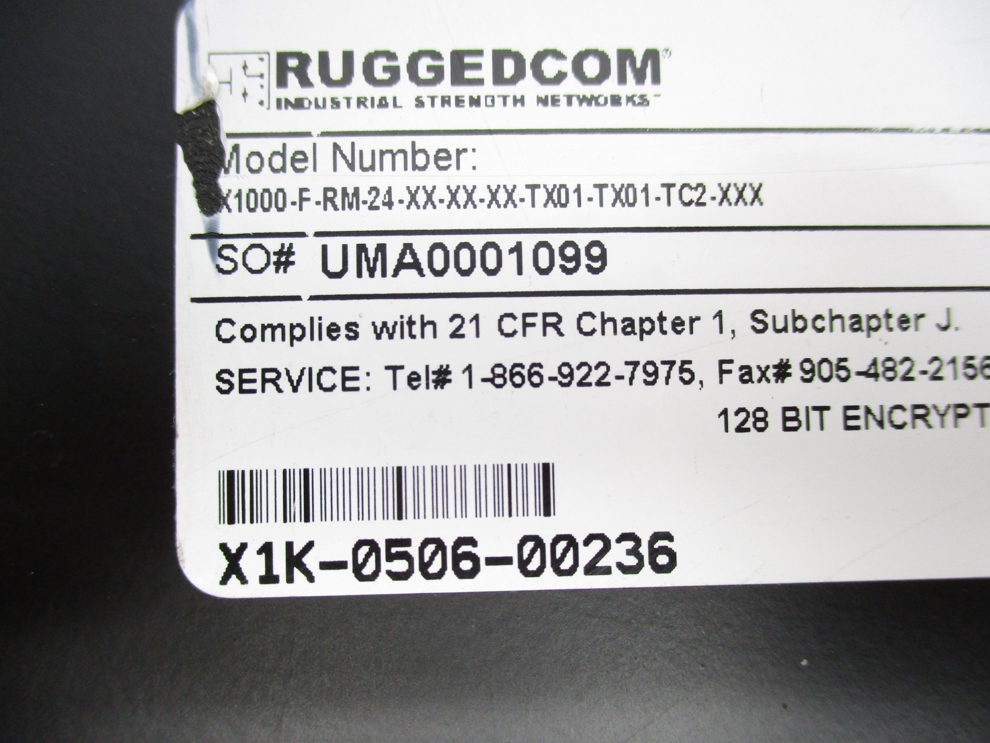 RUGGEDCOM 000-F-RM-24-XX-XX-XX-TX01-TX01-TC2-XX UNMP