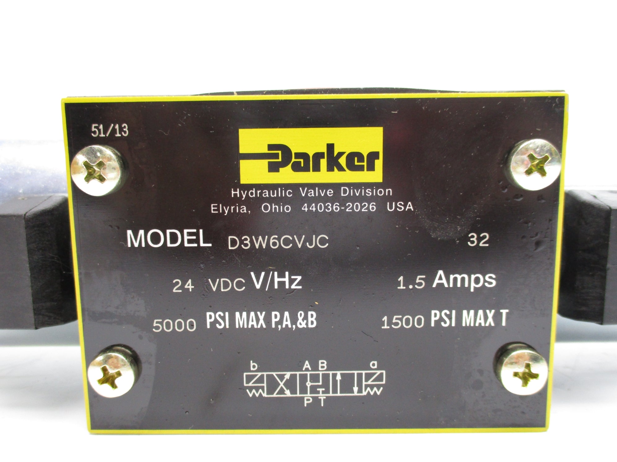 PARKER D3W6CVJC 24VDC 5000PSI NSMP