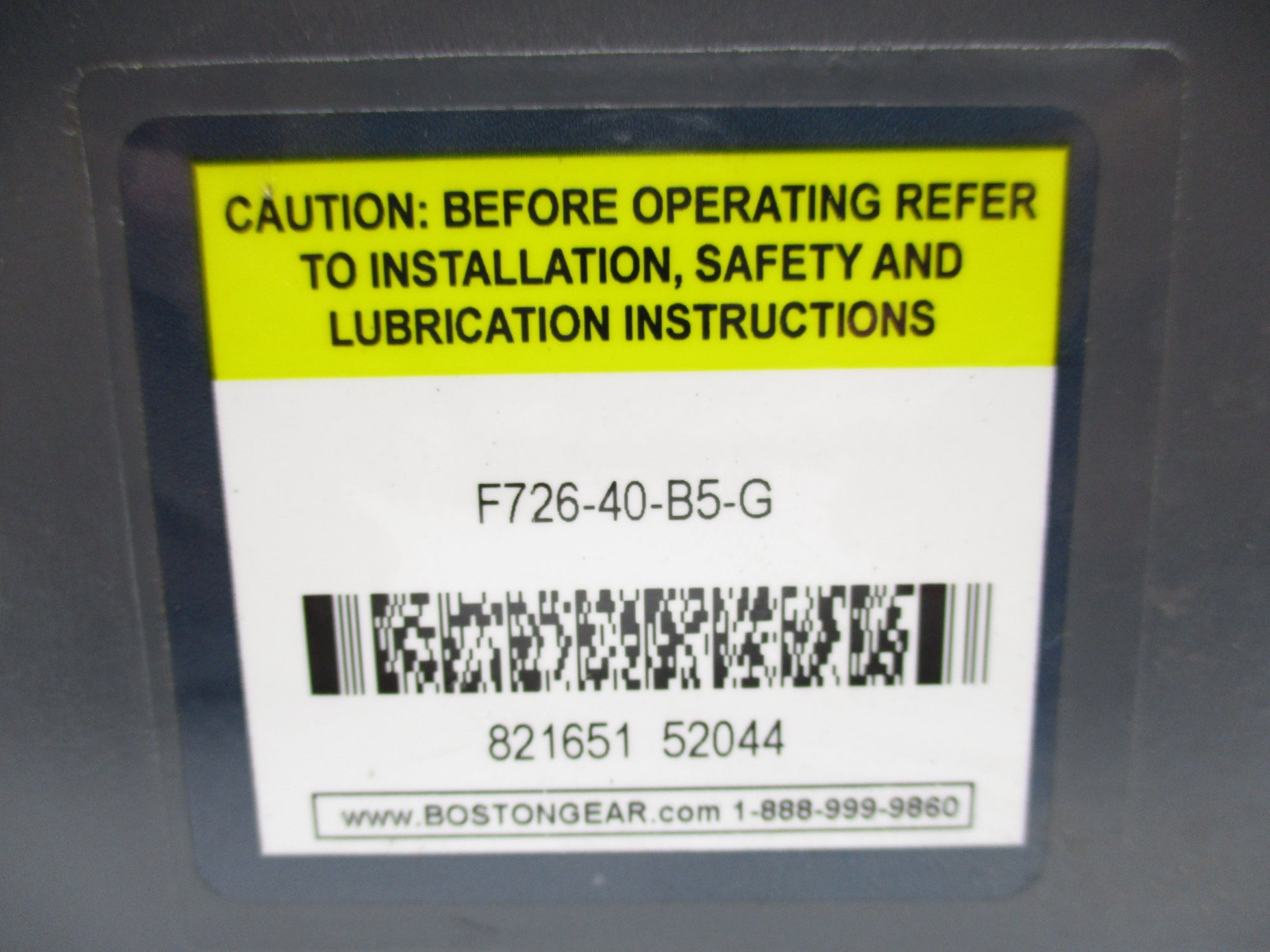 BOSTON GEAR F726-40-B5-G NSNP