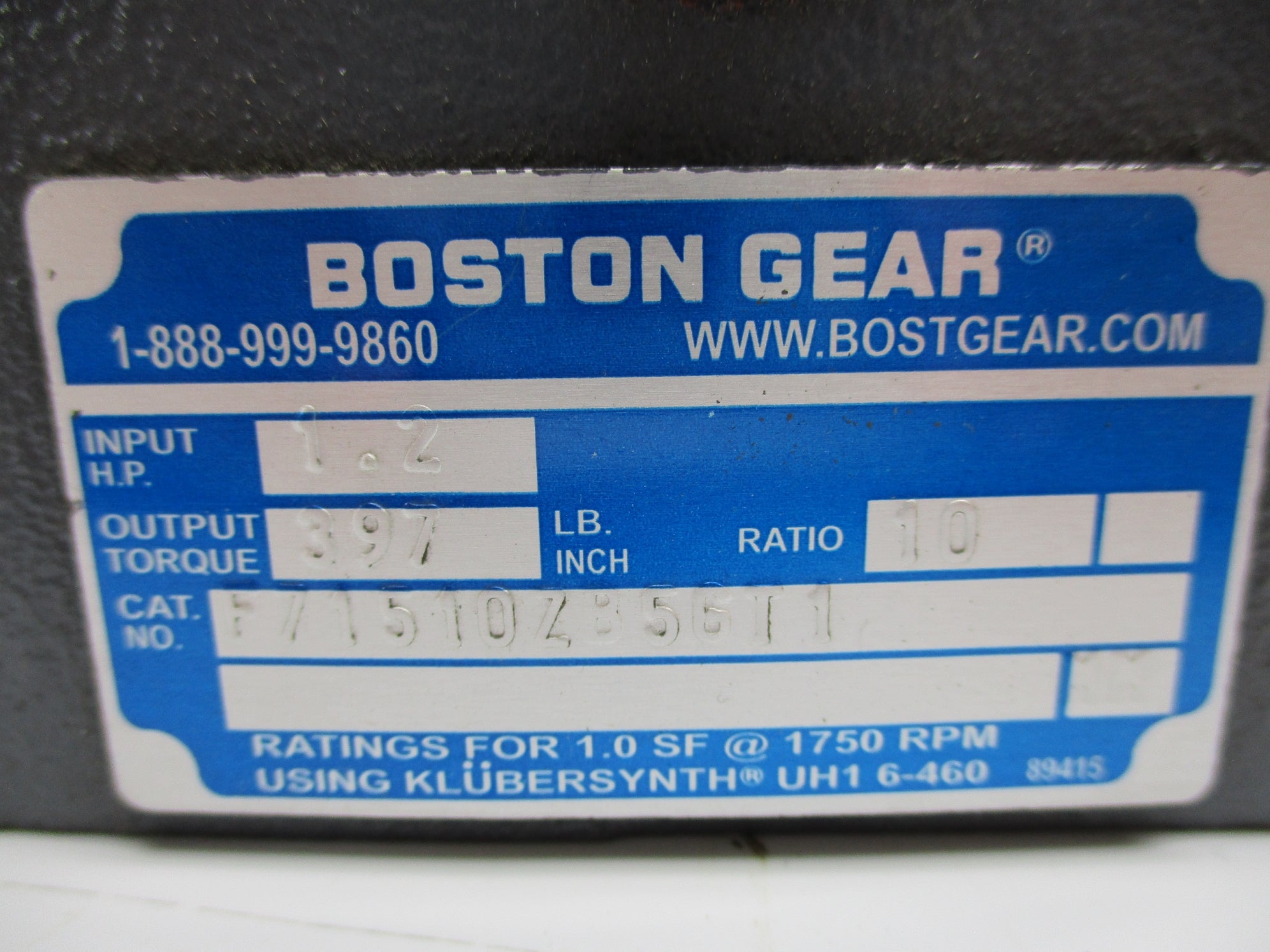 BOSTON GEAR F71510ZB5GT1 NSNP