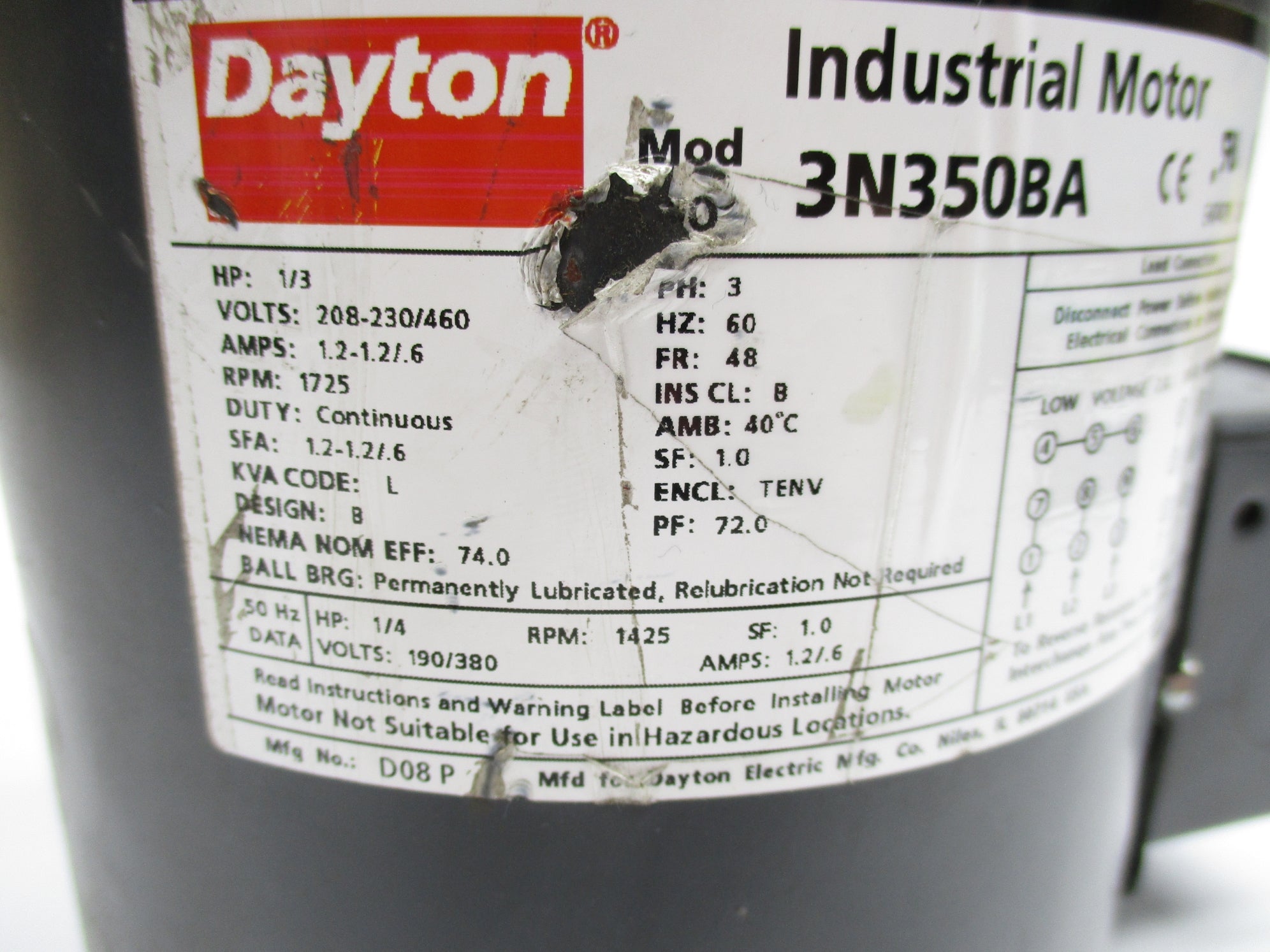 DAYTON 3N350BA UNMP