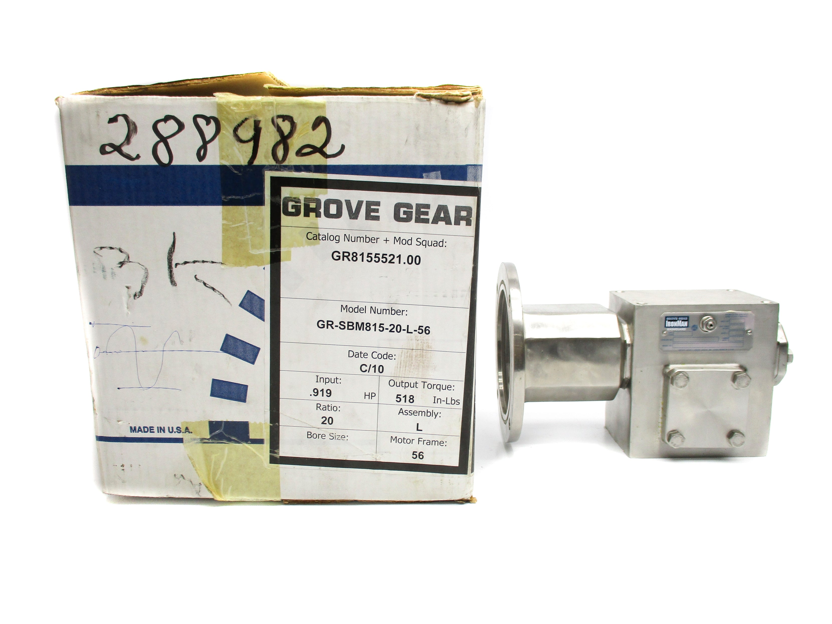GROVE GEAR GR-SBM815-20-L-56 NSMP
