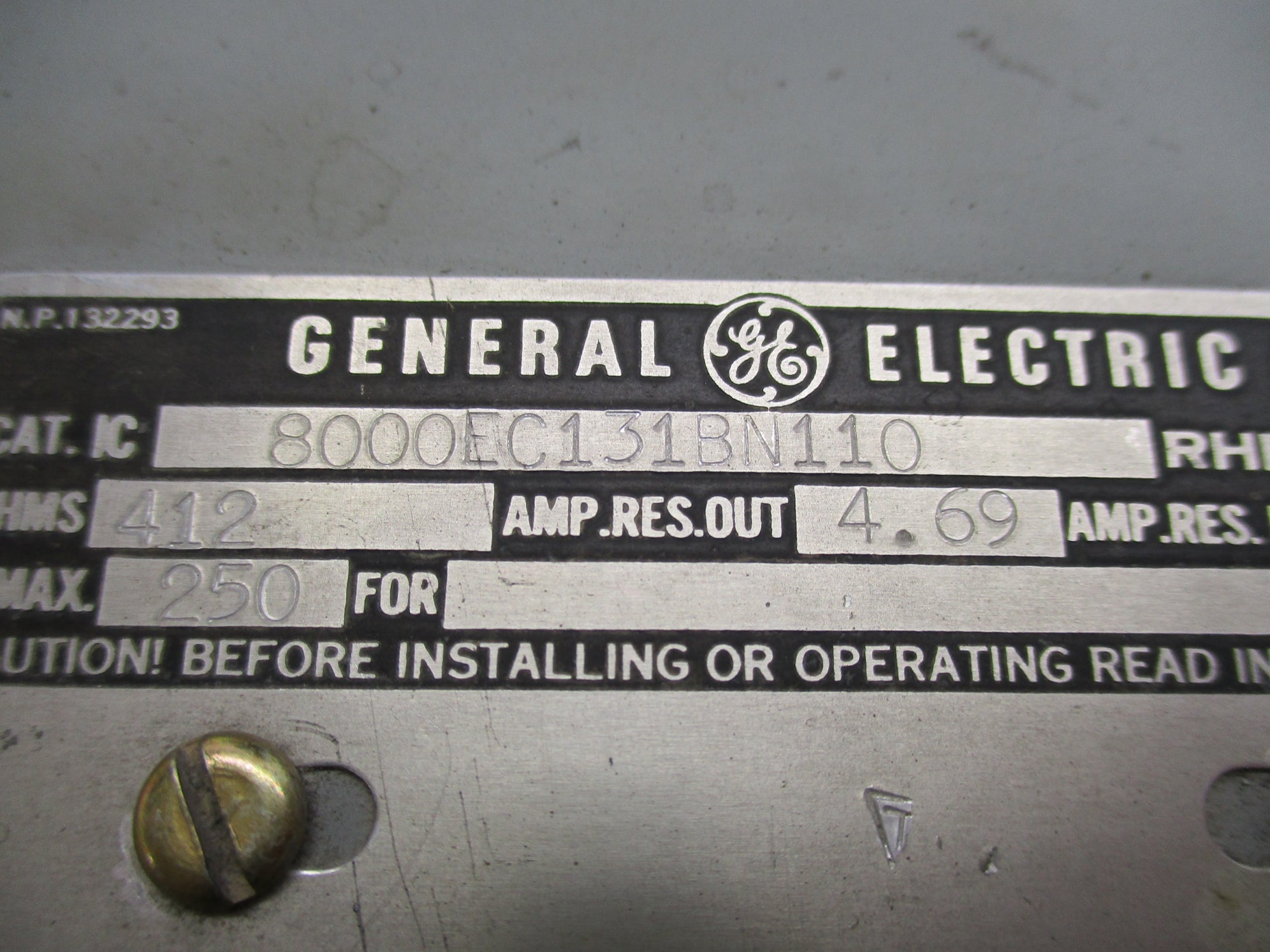 GENERAL ELECTRIC IC8000EC131BN110 UNMP