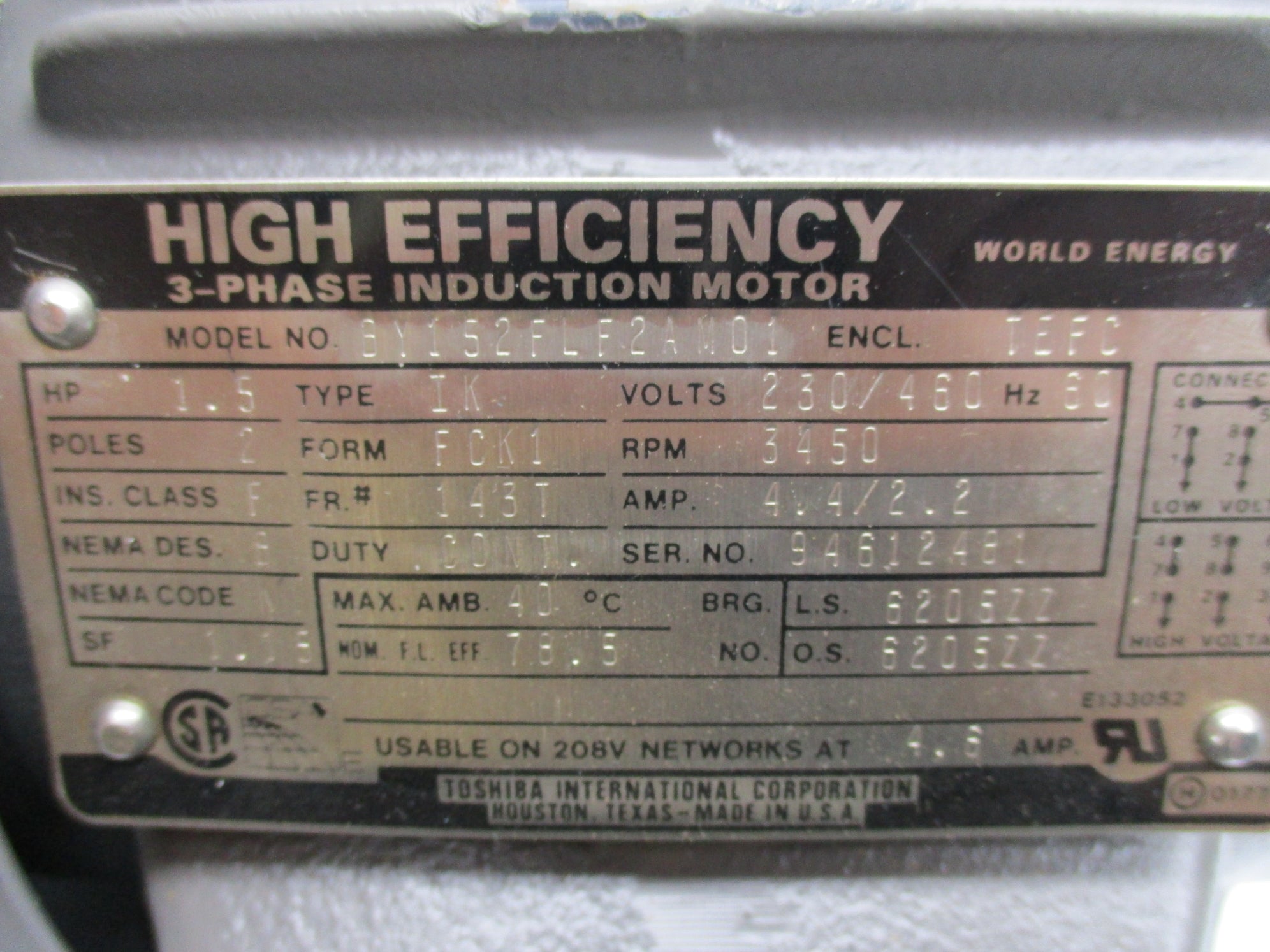 TOSHIBA BY152FLF2AM01 NSNP