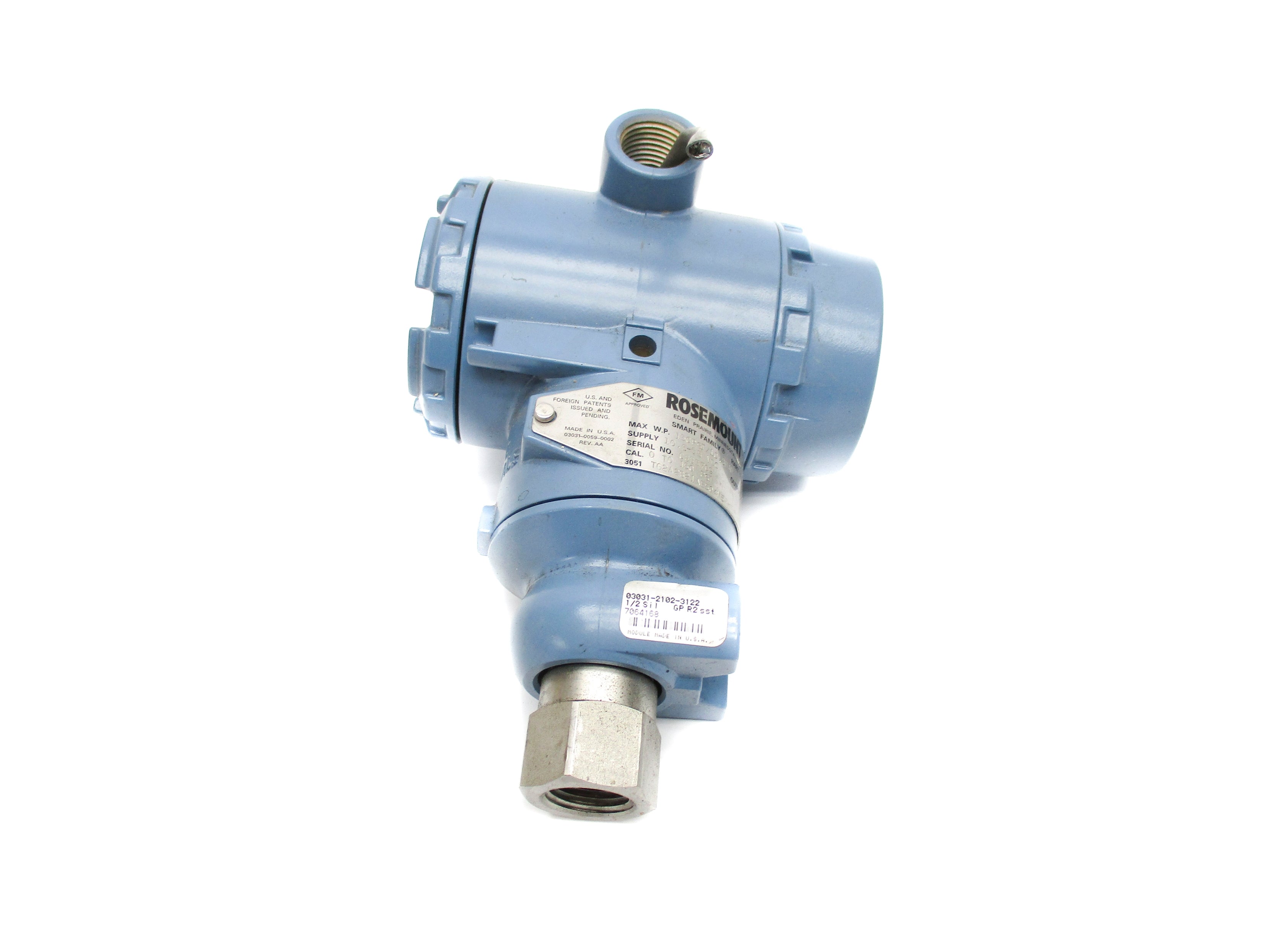ROSEMOUNT 3051TG2A2B21AE5Q4M5 0-150PSI UNMP