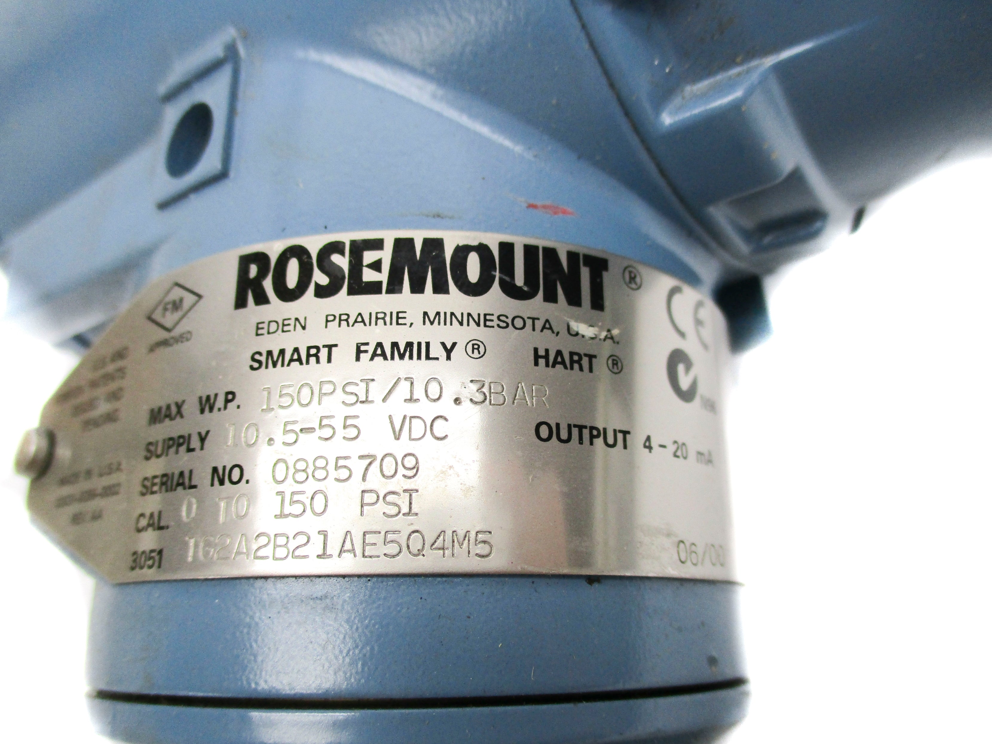 ROSEMOUNT 3051TG2A2B21AE5Q4M5 0-150PSI UNMP