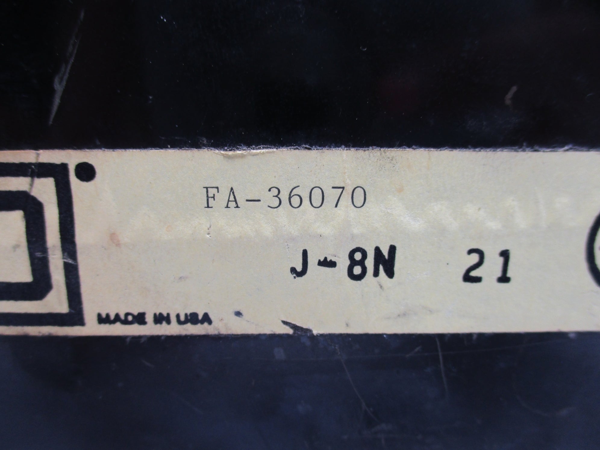 SQUARE D FA-36070 70A 600VAC UNMP
