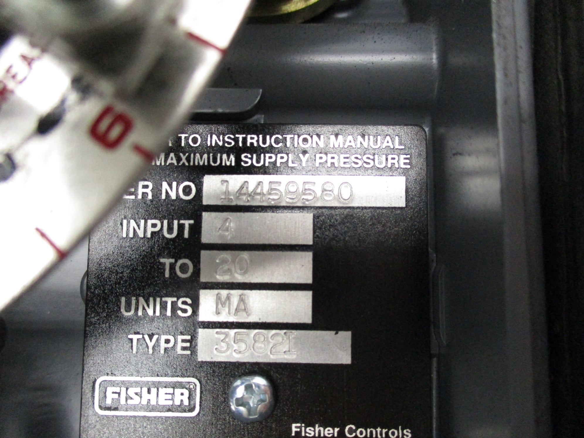 FISHER CONTROLS 35821 (AS PICTURED) UNMP
