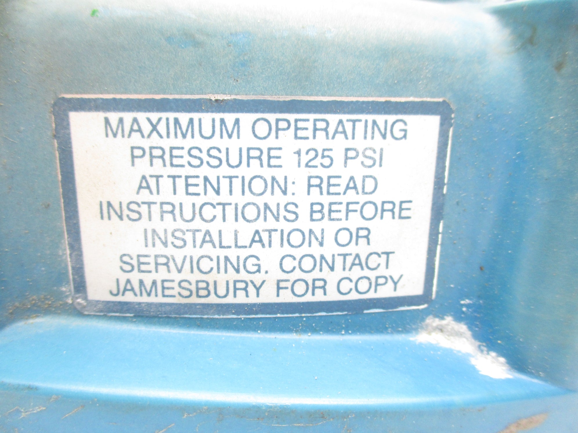 JAMESBURY V400 125PSI (AS PICTURED) UNMP