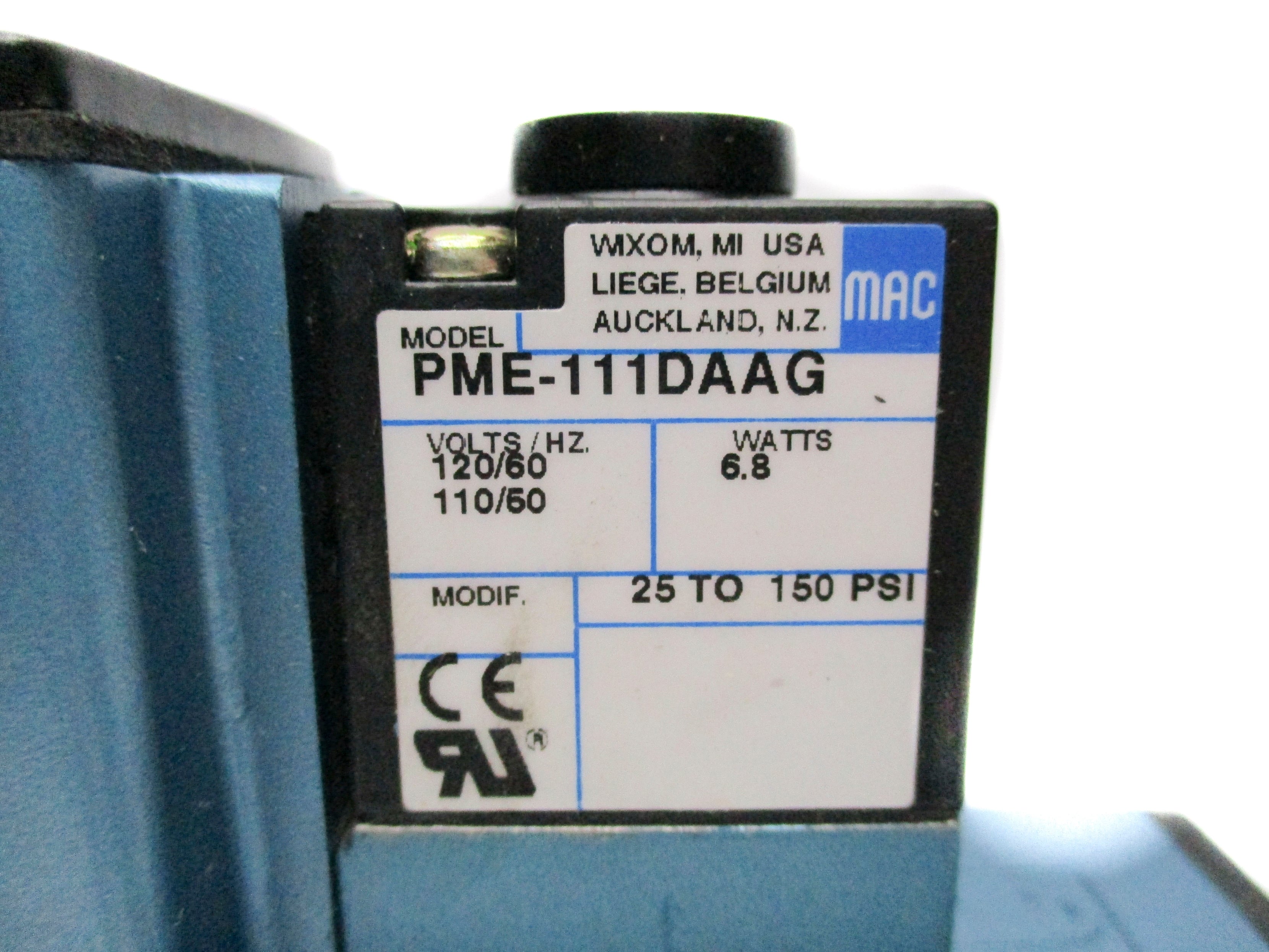 MAC 6213C-411-PM-111DA 110/120V 150PSI NSMP