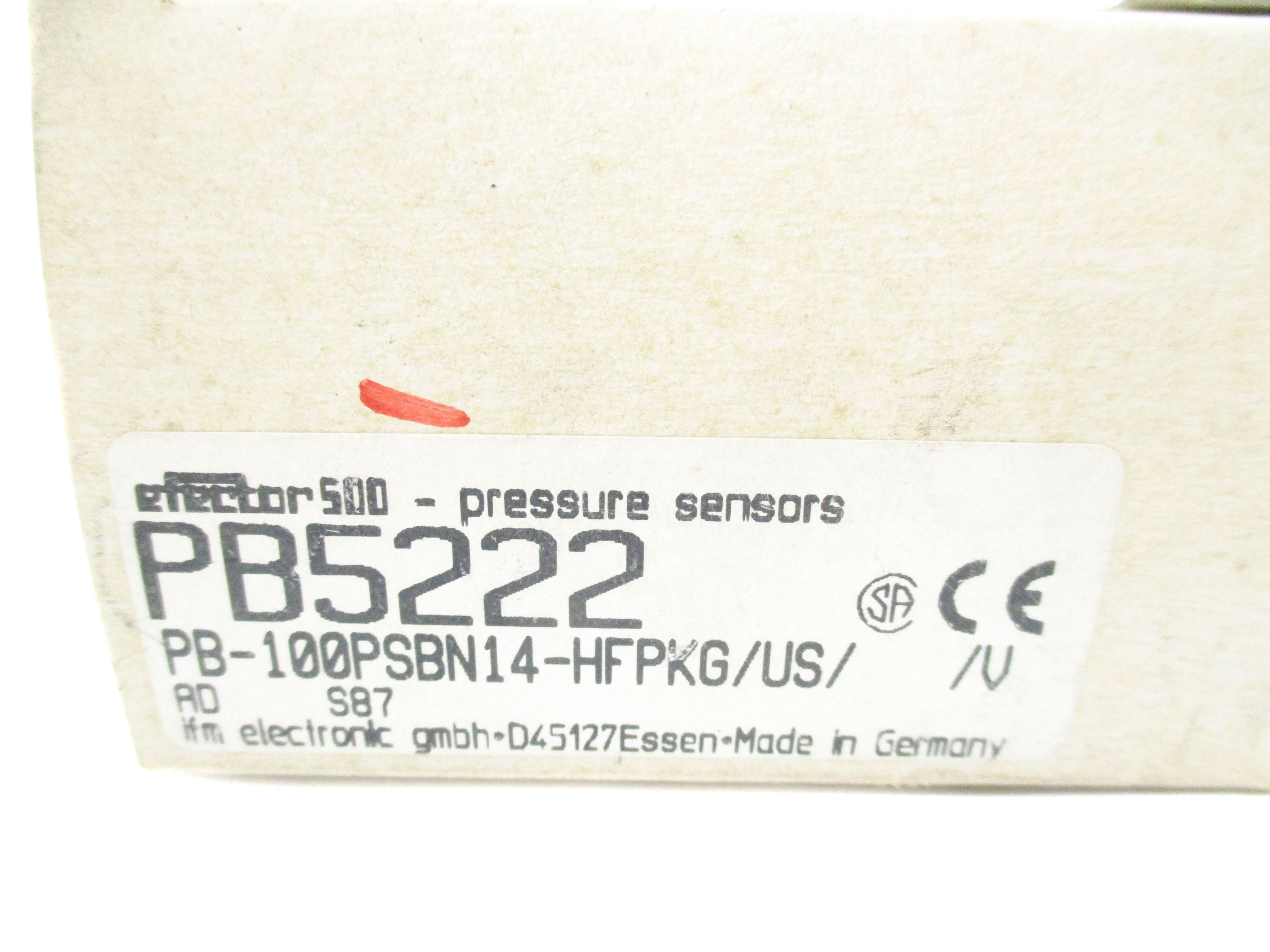 IFM EFECTOR PB5222 PB-100PSBN14-HFPKG/US/ 50-1000PSI NSMP