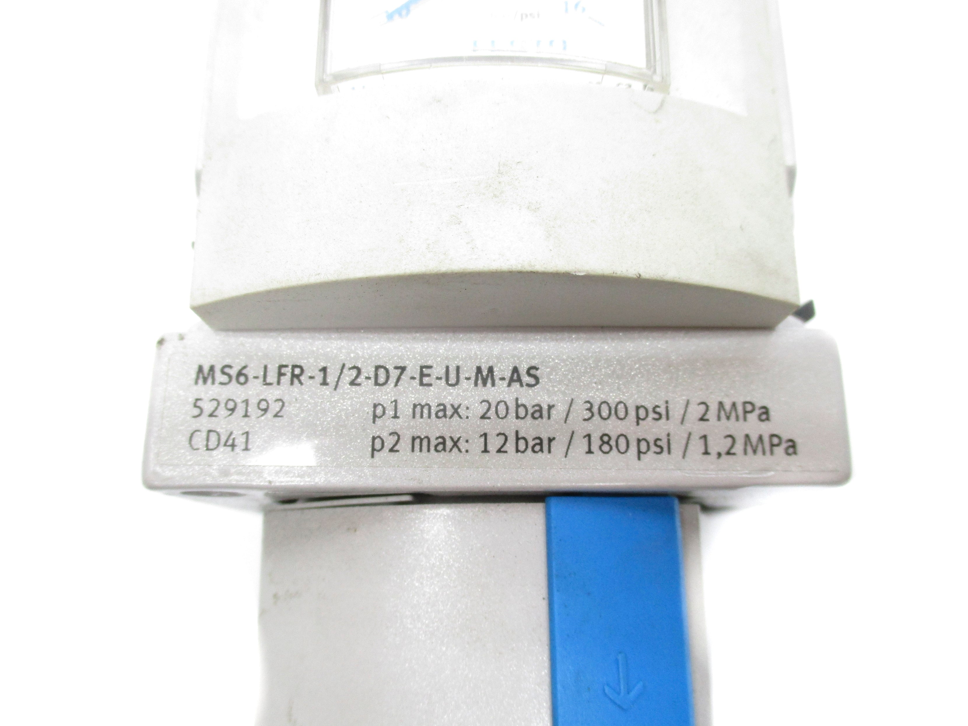 FESTO MS6-LFR-1/2-D7-E-U-M-AS 300PSI NSNP