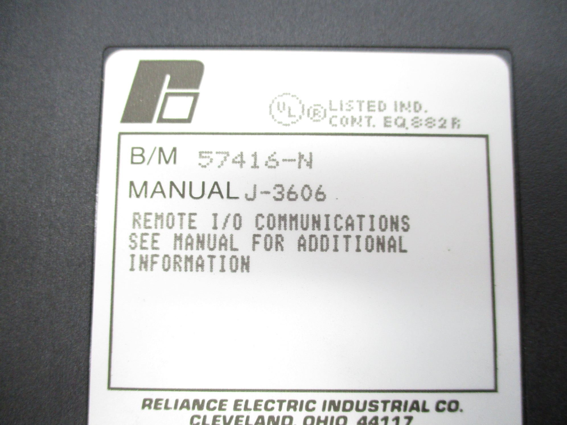 RELIANCE ELECTRIC 57416-N NSNP