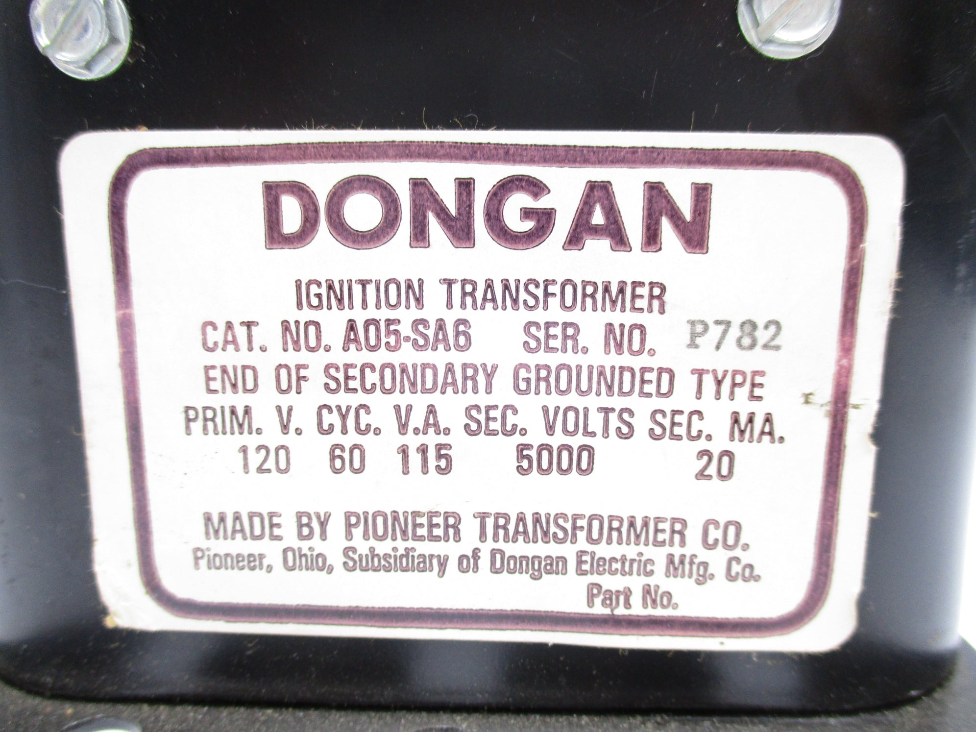 DONGAN A05-SA6 120V UNMP