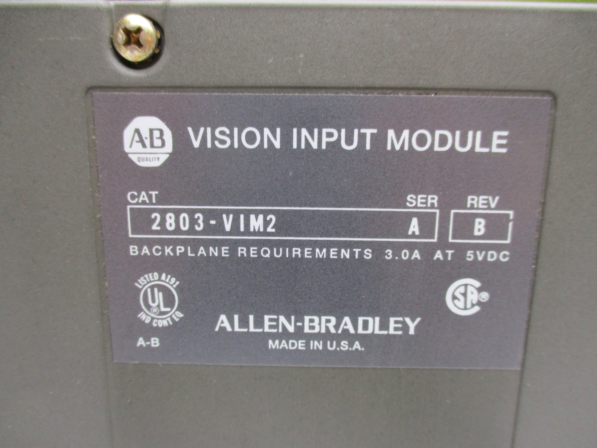 INDUSTRIAL SPARE PART 2803-VIM2 SER. A UNMP