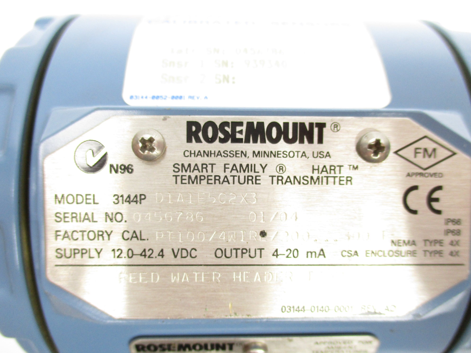 ROSEMOUNT 3144PD1A1E5C2X3 NSNP
