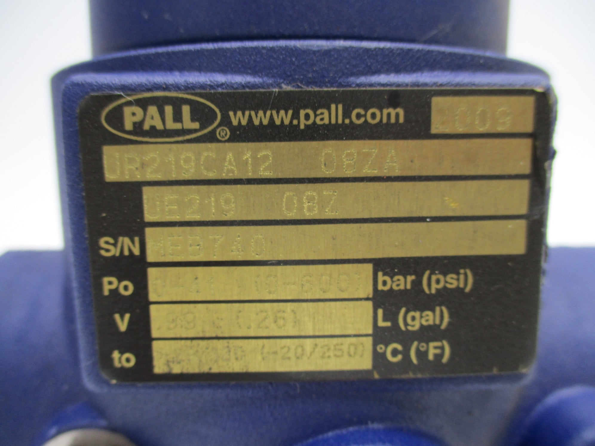 PALL UR219CA1208ZA UE21908Z UNMP