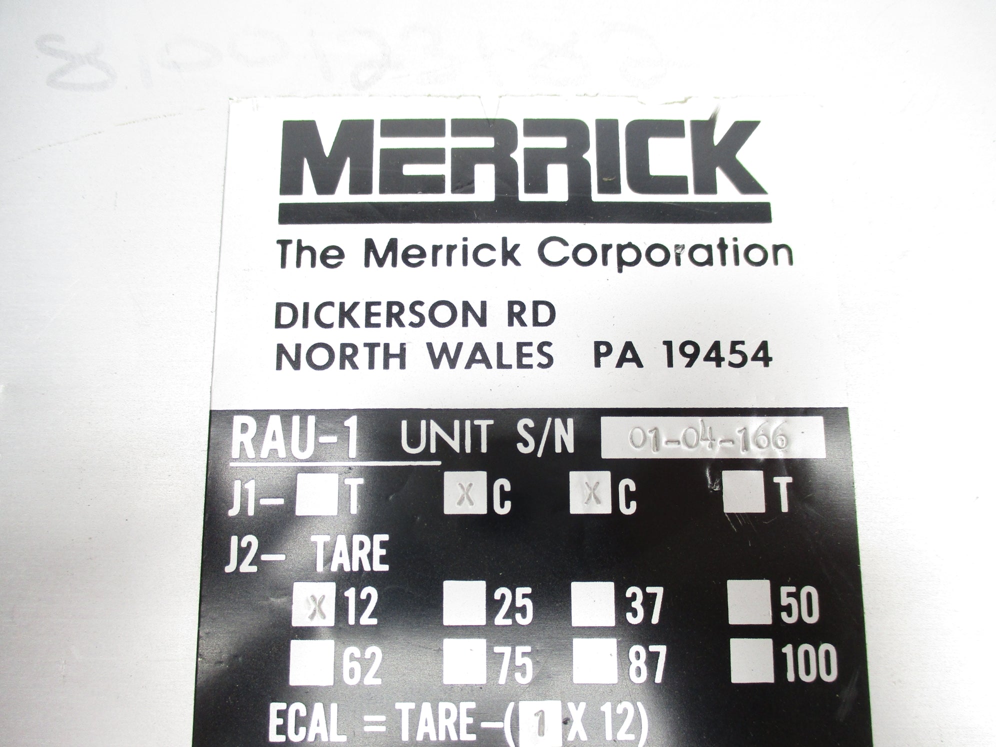 MERRICK RAU-1 UNMP