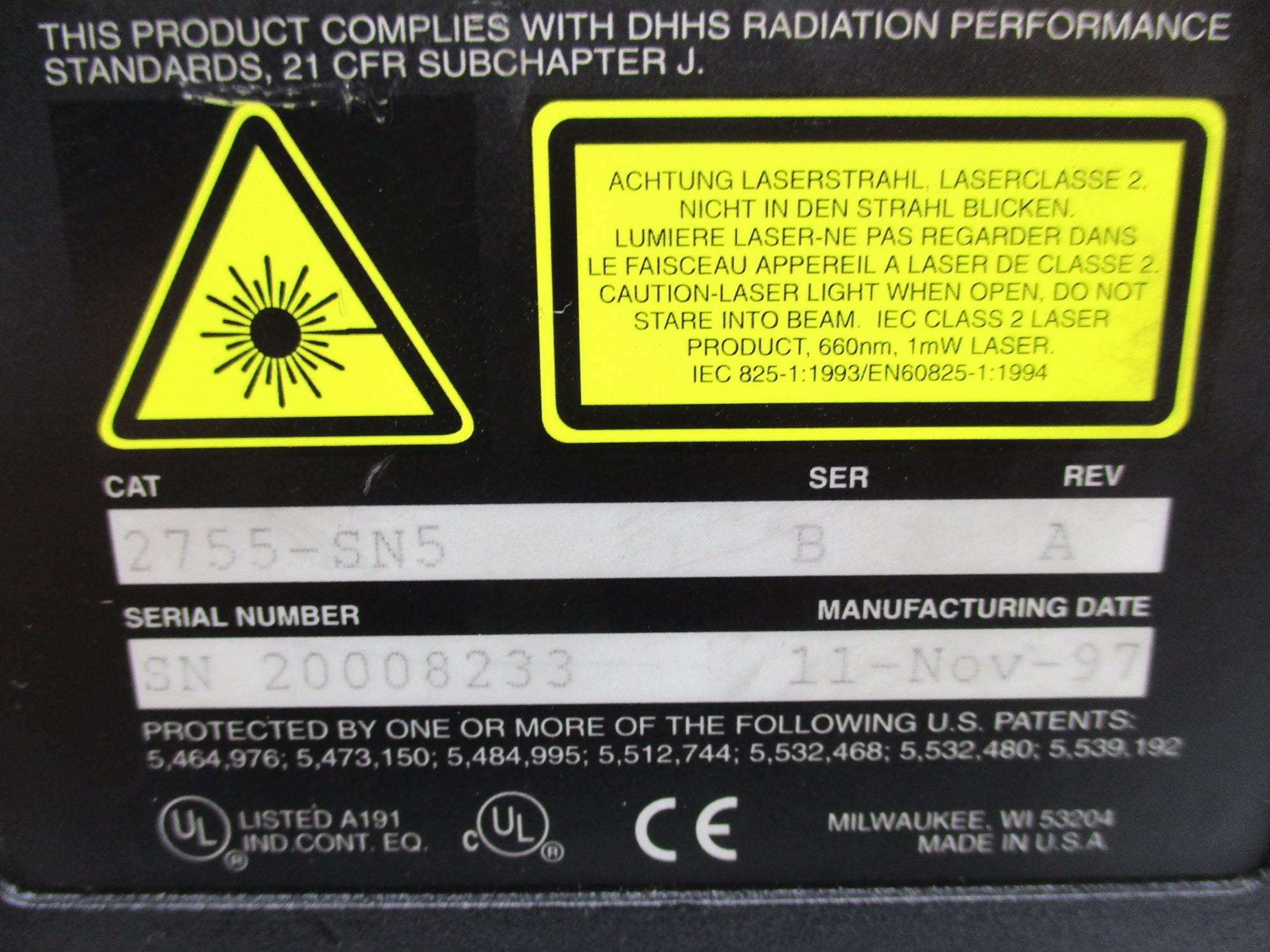 ALLEN BRADLEY 2755-SN5 SER. B UNMP
