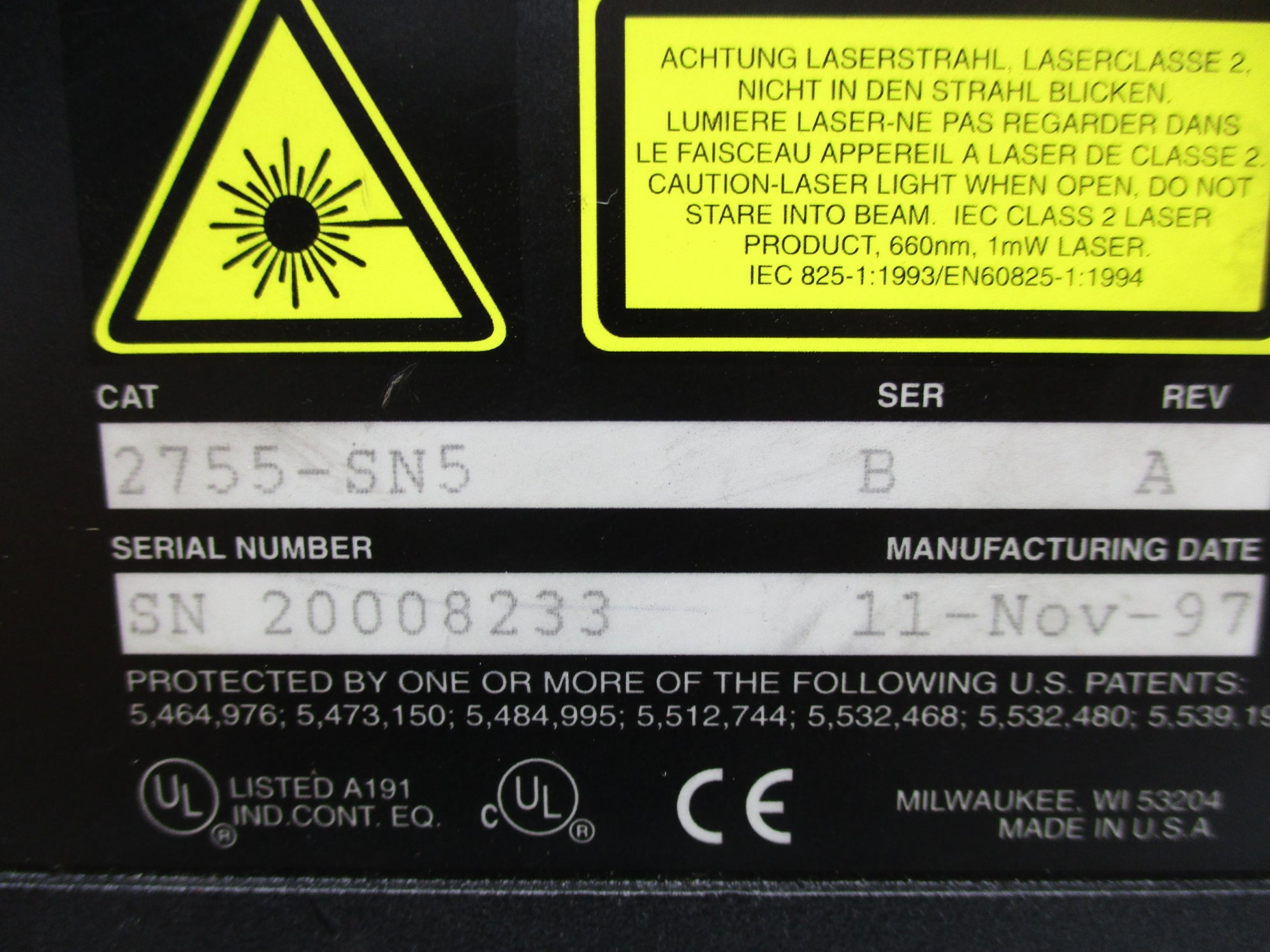 ALLEN BRADLEY 2755-SN5 SER. B UNMP
