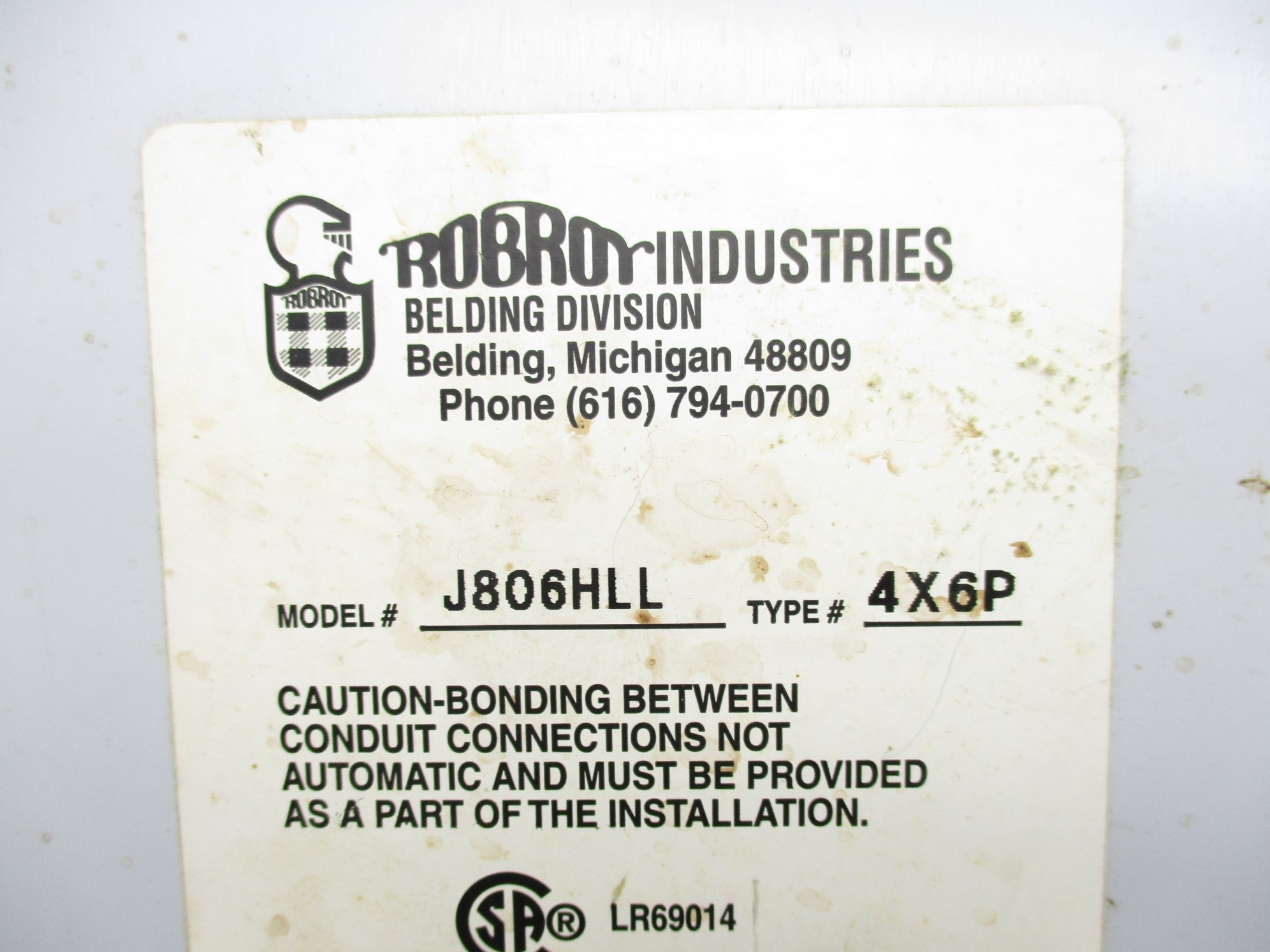 ROBROY J806HLL (AS PICTURED) UNMP