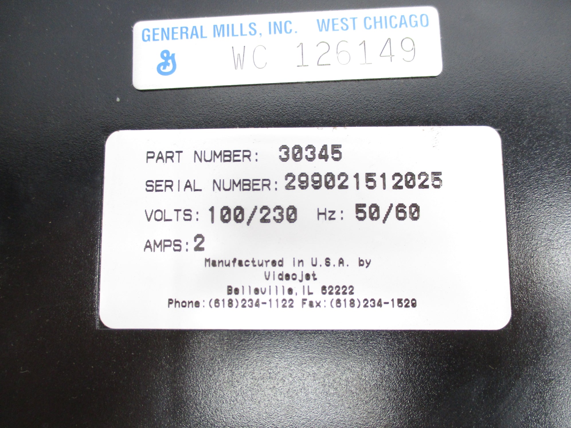 VIDEOJET 30345 UNMP