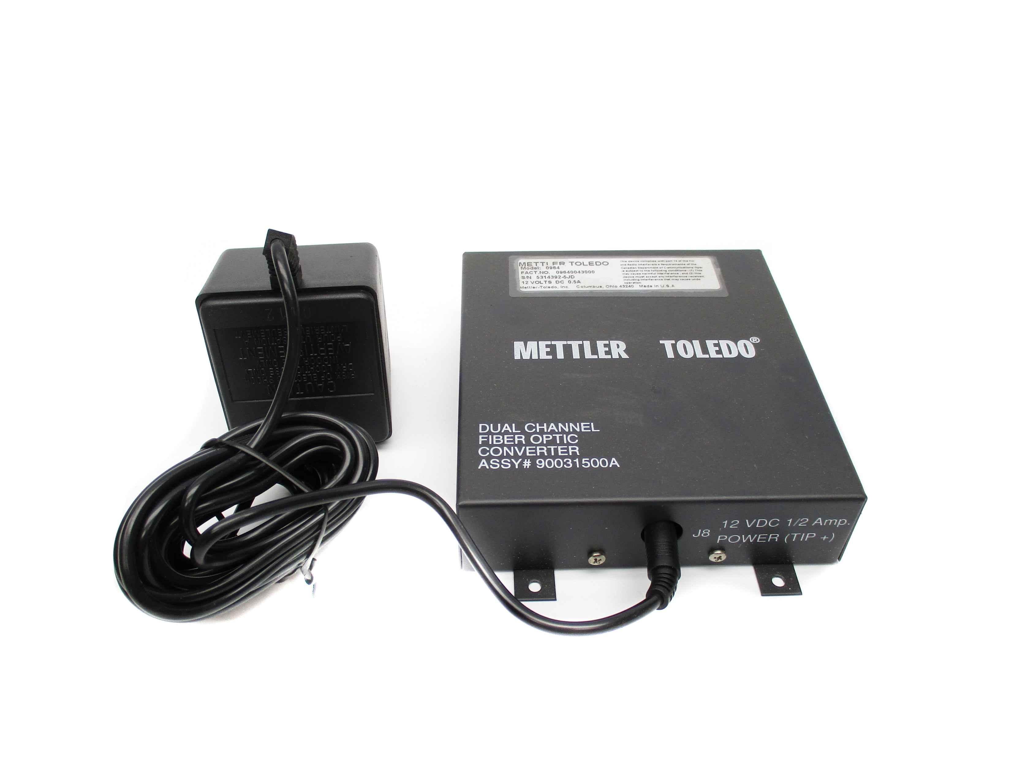 METTLER TOLEDO 09640043000 12VDC 0.5A NSNP