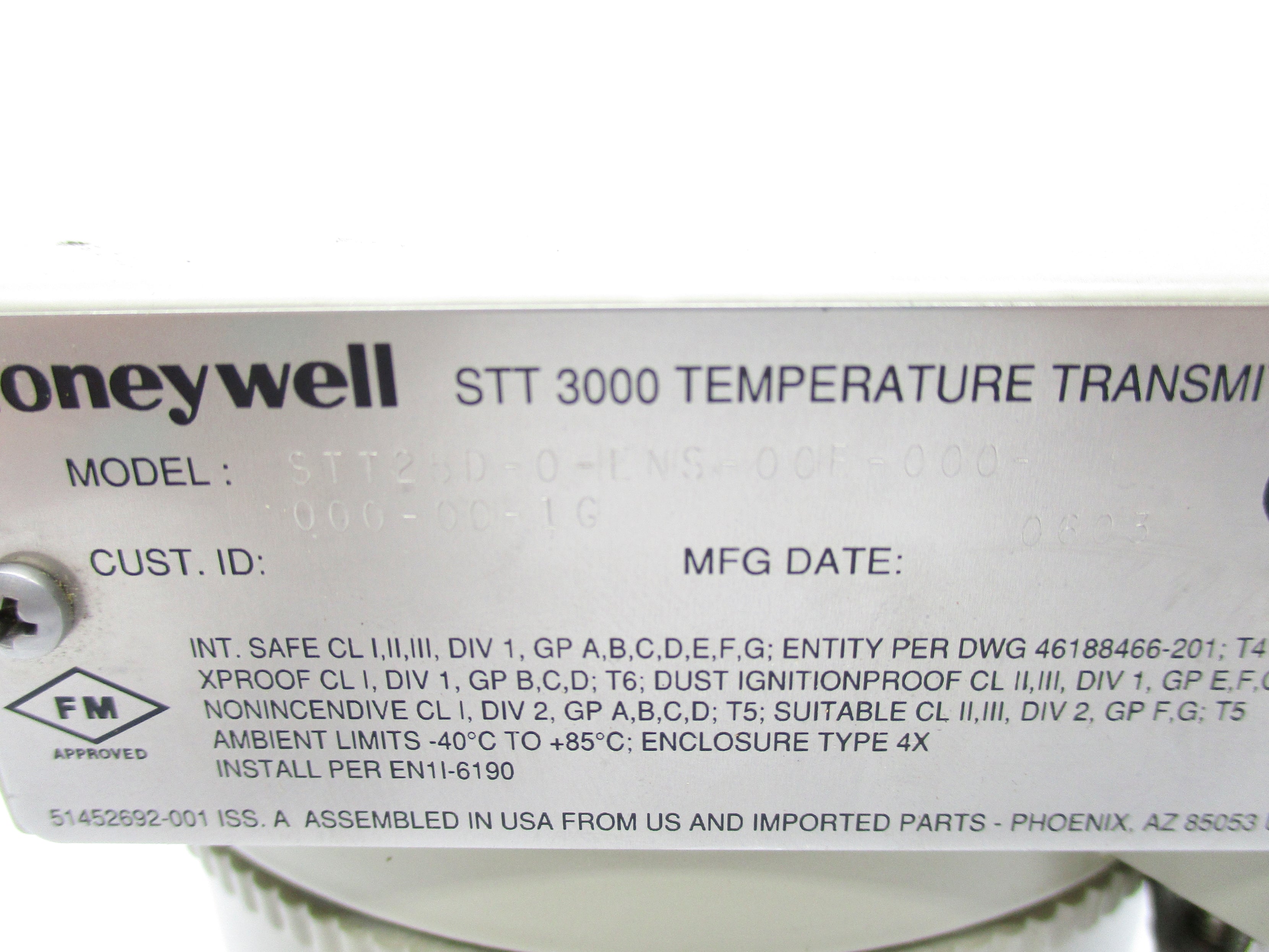 HONEYWELL STT25D-0-ENS-00E-000-000-00-1G NSNP