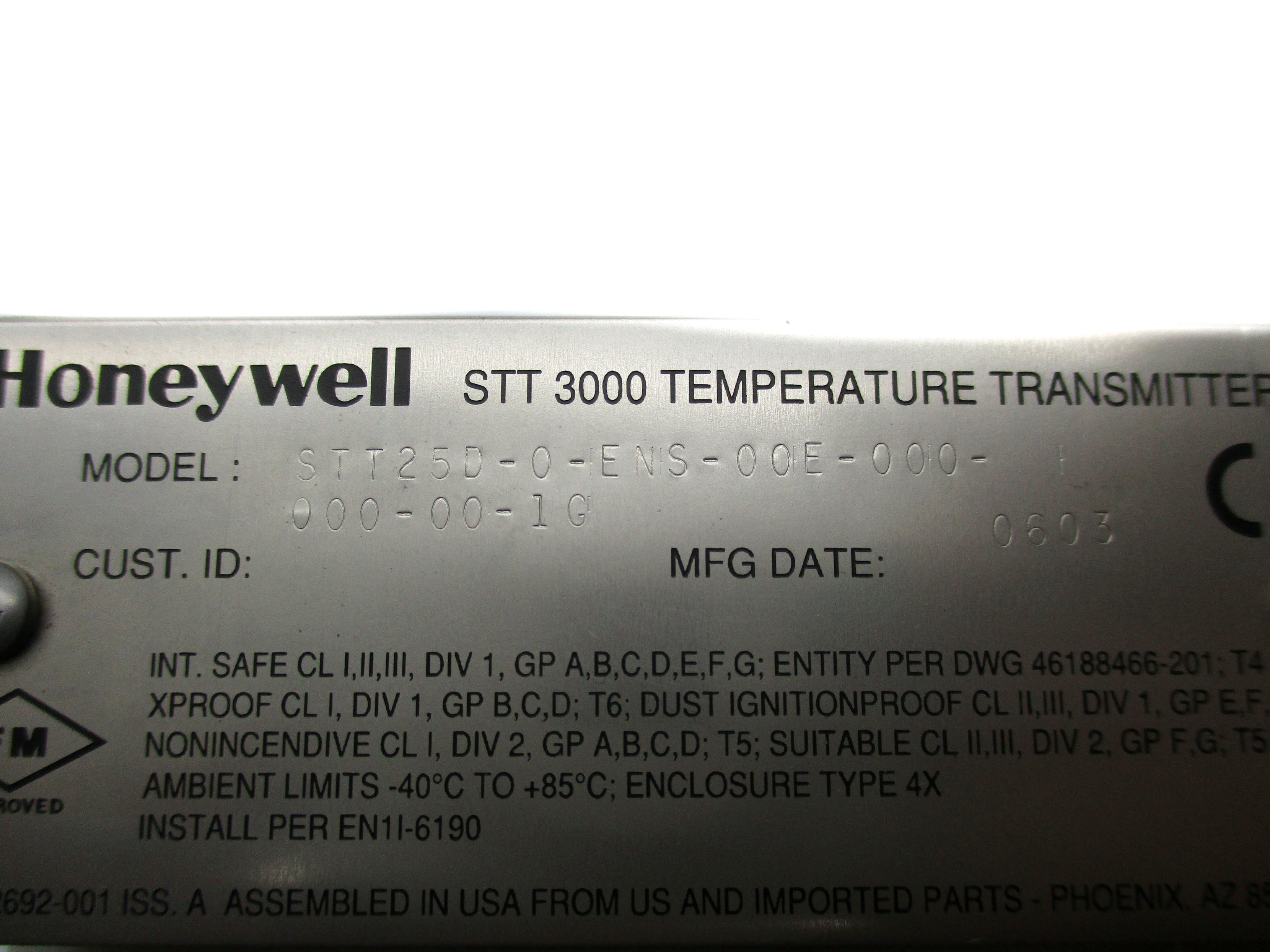 HONEYWELL STT25D-0-ENS-00E-000-000-00-1G NSNP