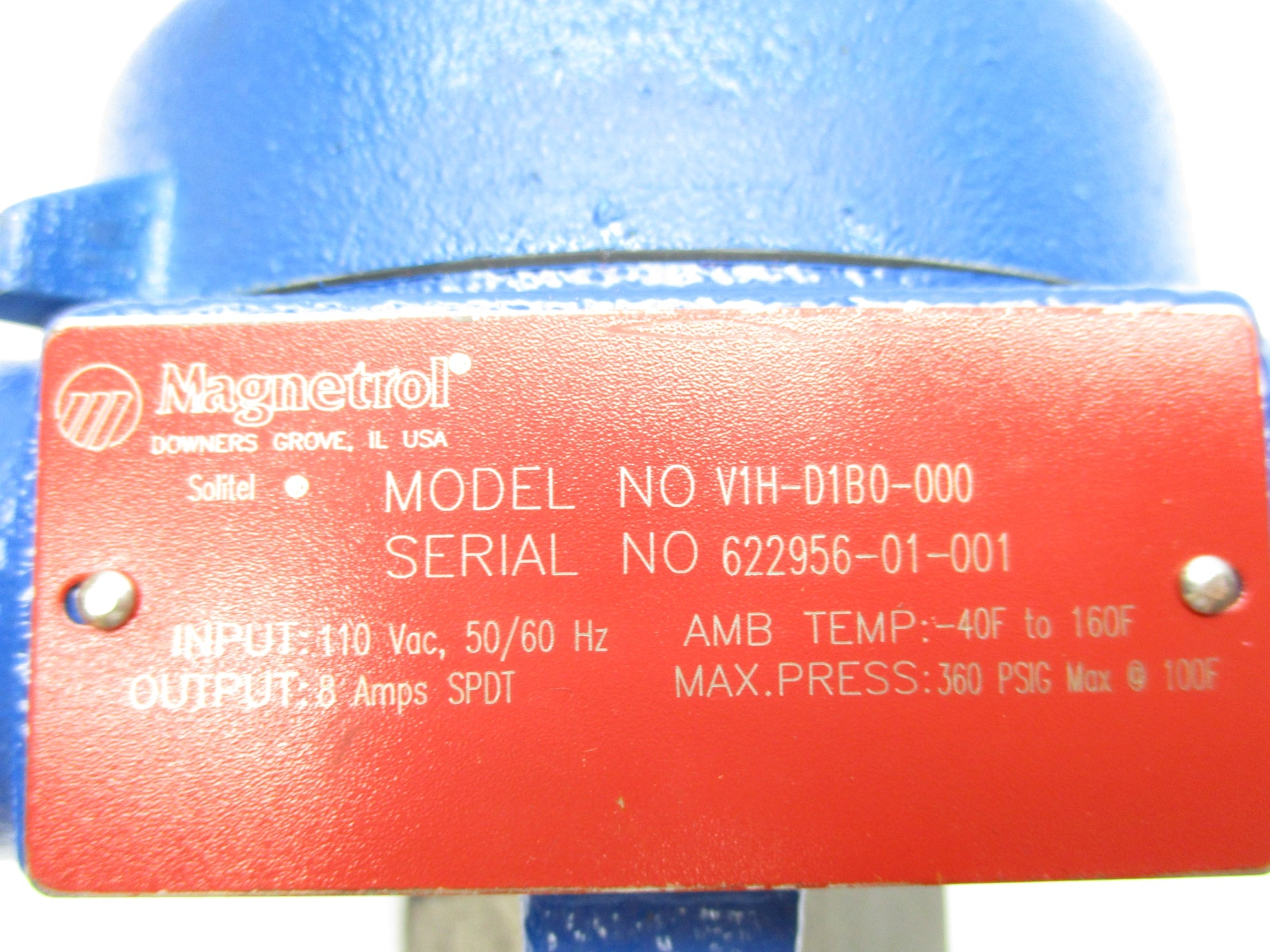 MAGNETROL V1H-D1B0-000 360PSI NSNP