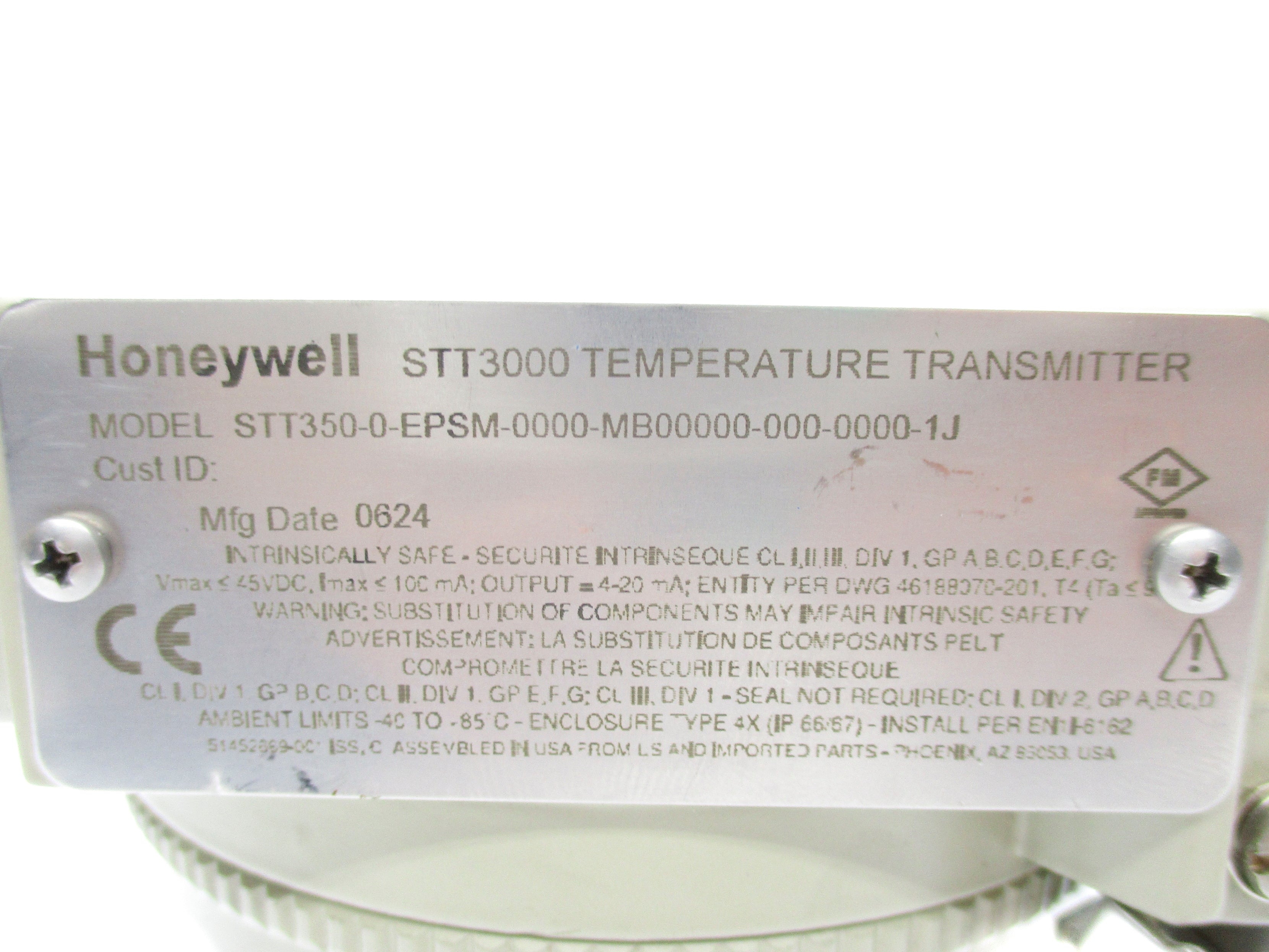 HONEYWELL STT350-0-EPSM-0000-MB00000-000-0000-1J NSNP