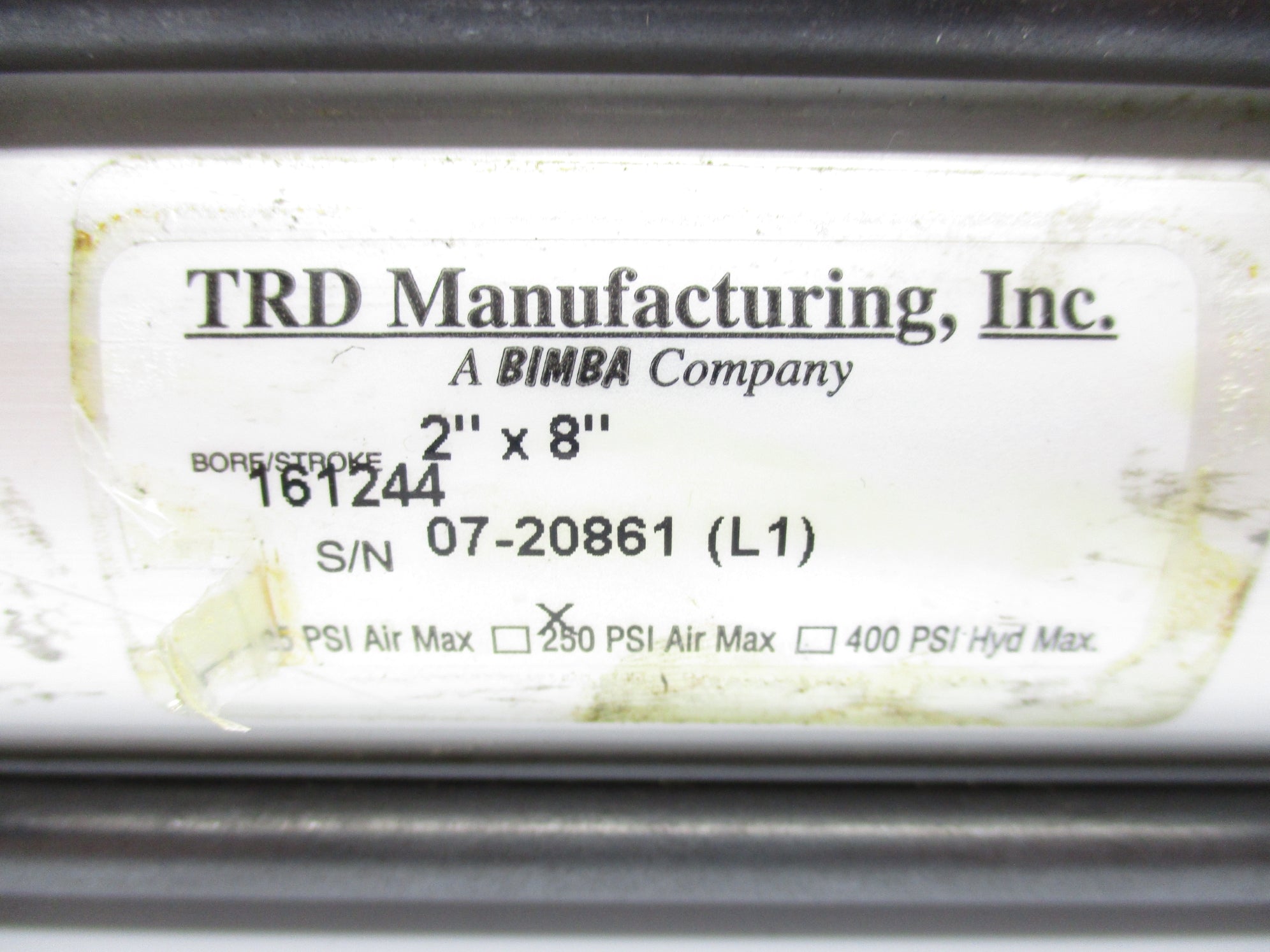 TRD MANUFACTURING 161244 250PSI UNMP