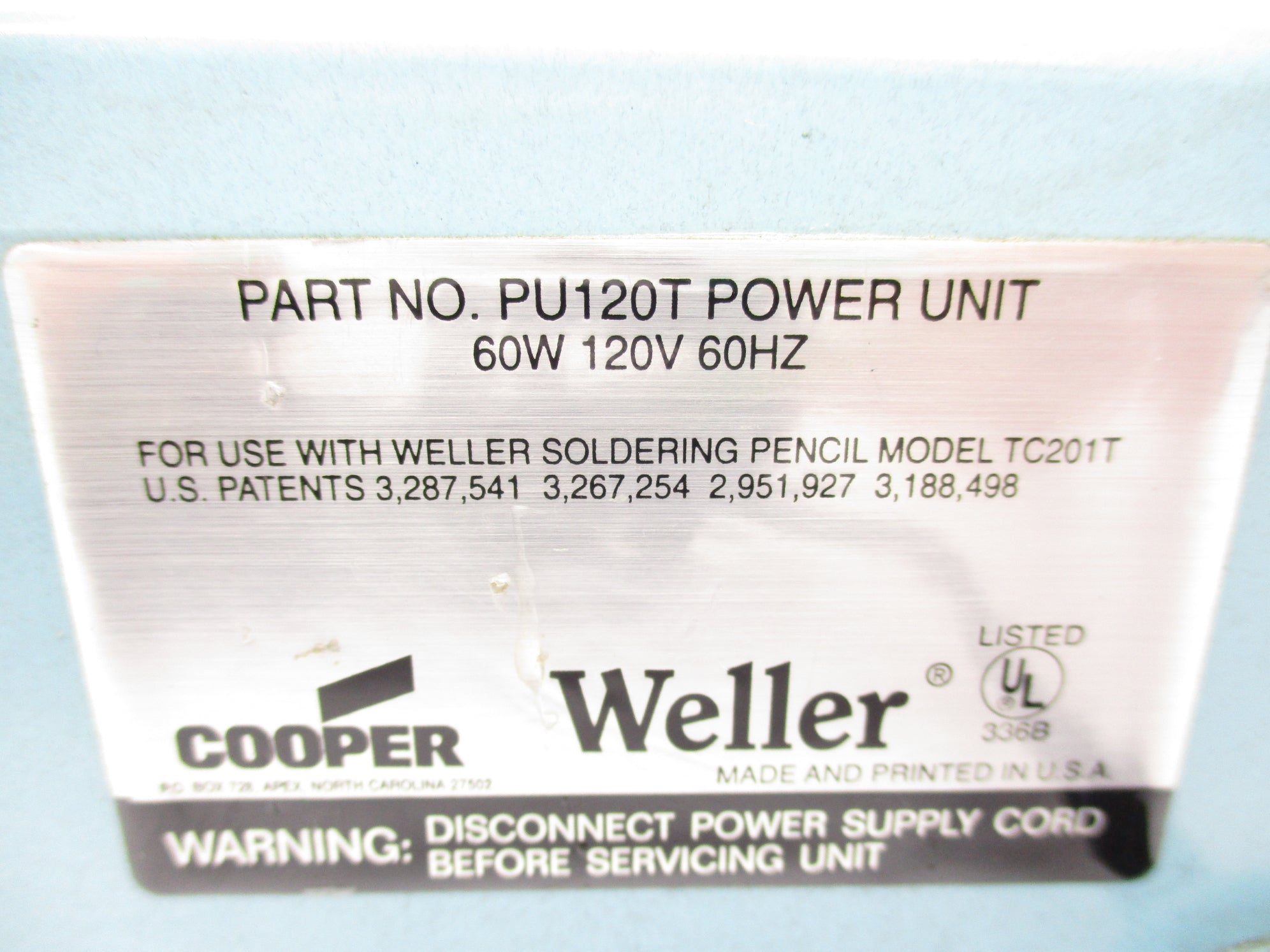 WELLER PU120T UNMP