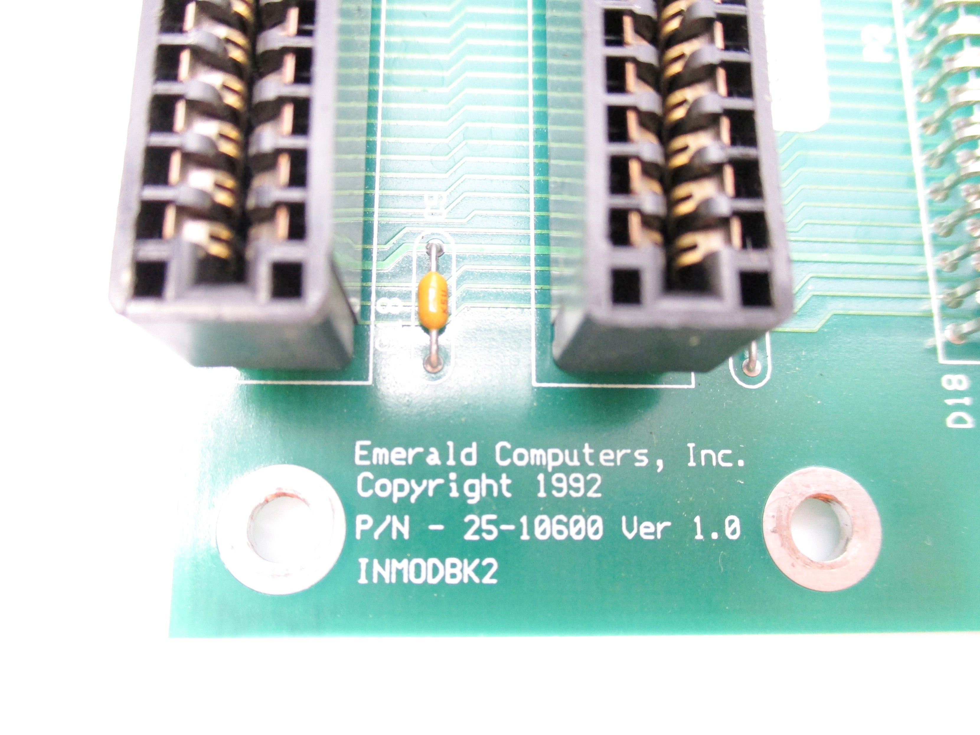 EMERALD COMPUTERS ASBD-INMODBK2 25-10600 REV. 1.0 UNMP