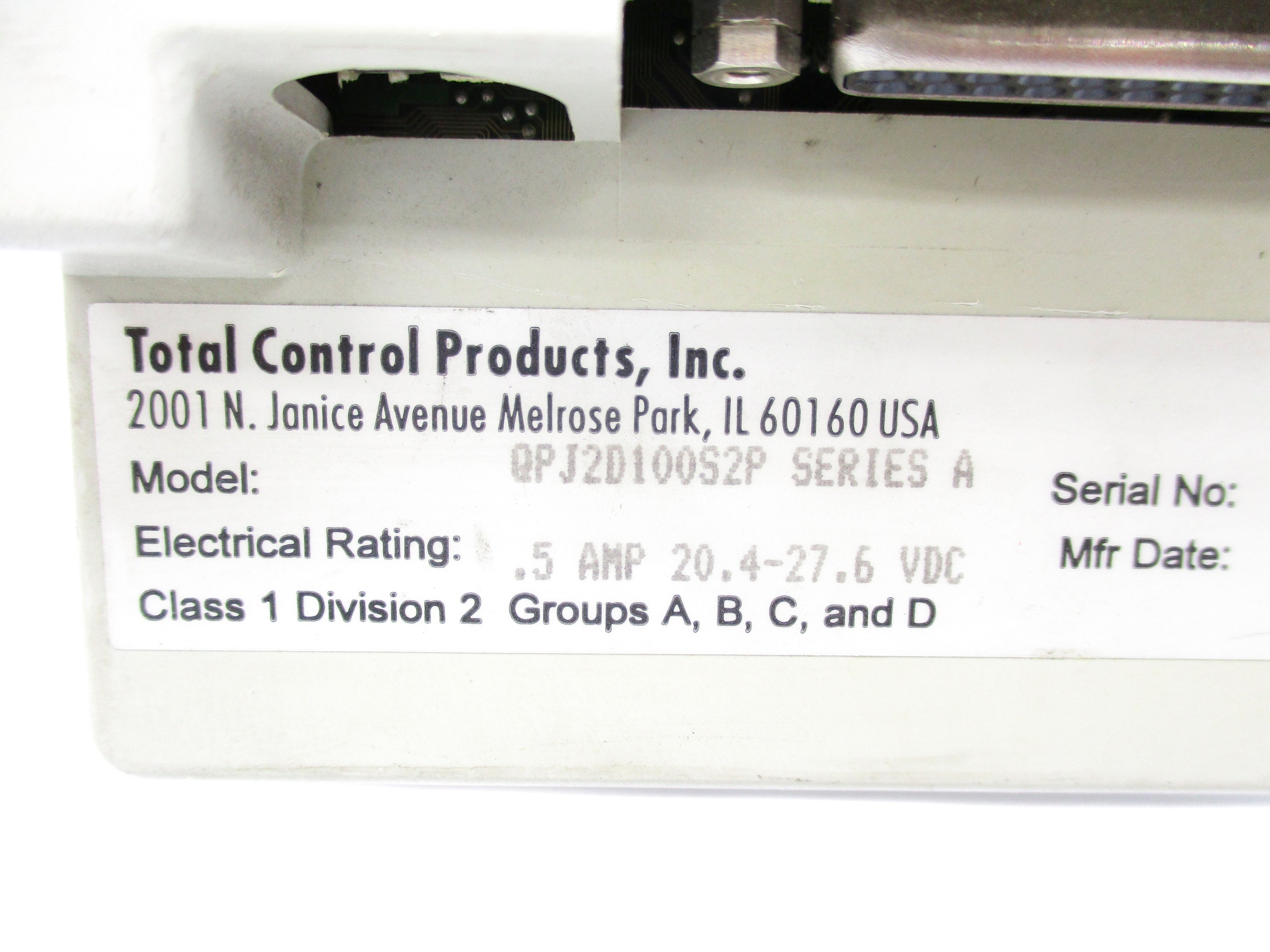 TOTAL CONTROL QPJ2D100S2P SER. A UNMP