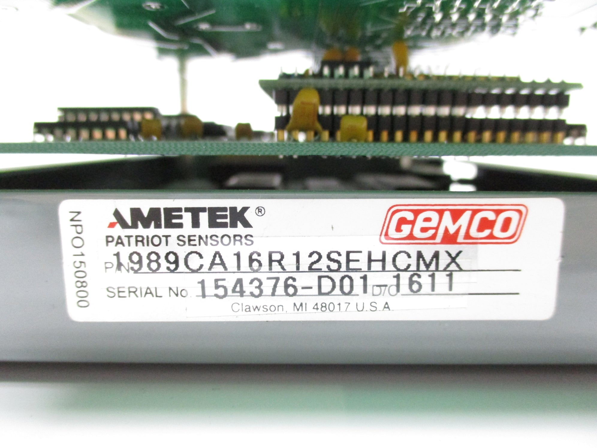GEMCO 1989CA16R12SEHCMX UNMP