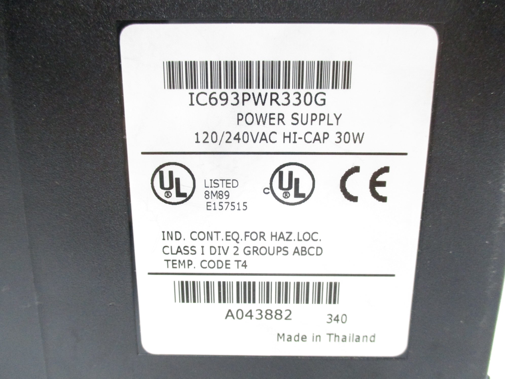 GE FANUC IC693PWR330G NSNP
