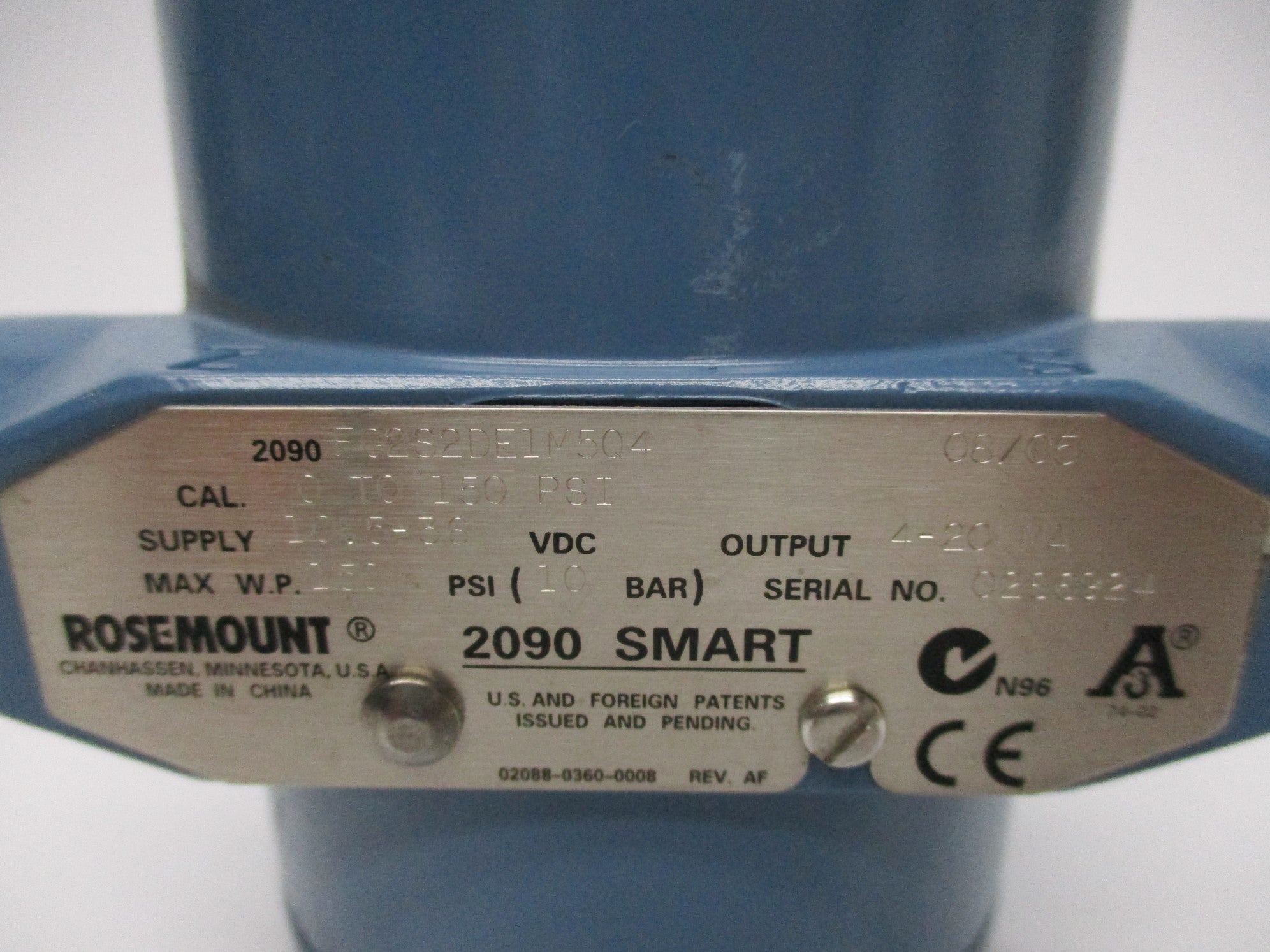 ROSEMOUNT 2090FG2S2DE1M5Q4 0-150PSI NSNP