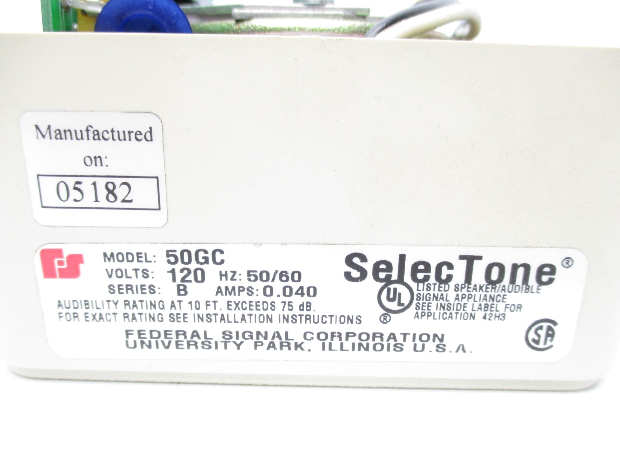 FEDERAL SIGNAL 50GC SER. B NSNP