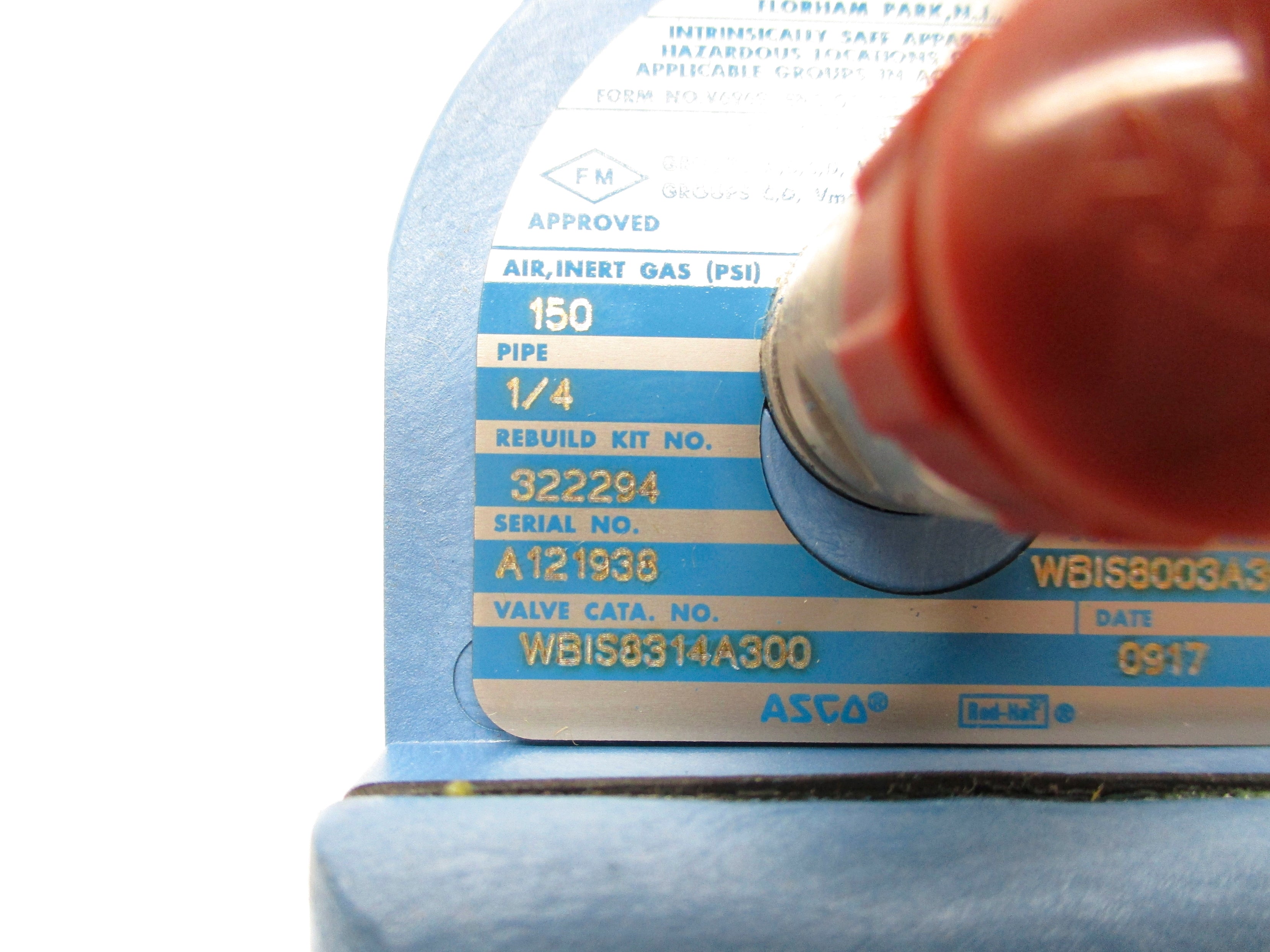 ASCO WBIS8314A300 150PSI 24VDC NSMP