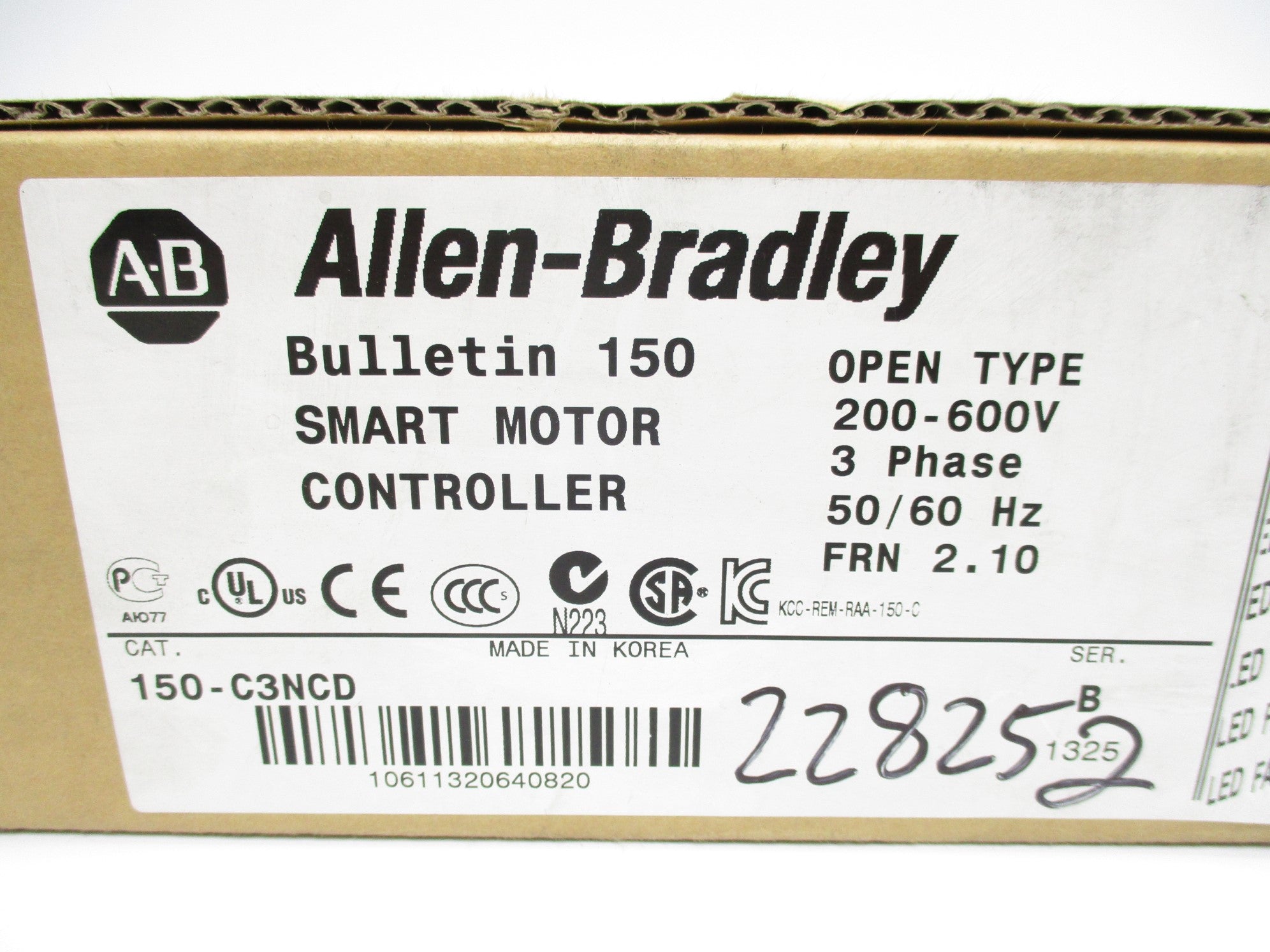 ALLEN BRADLEY 150-C3NCD SER. B F/W 2.10 NSMP
