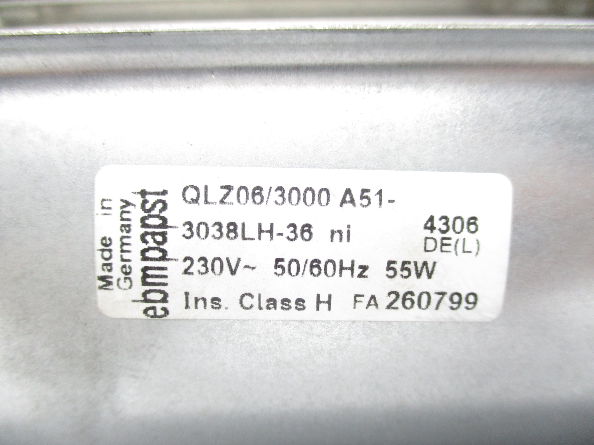 EBMPAPST QLZ06/3000A51-3038LH-36 NSNP