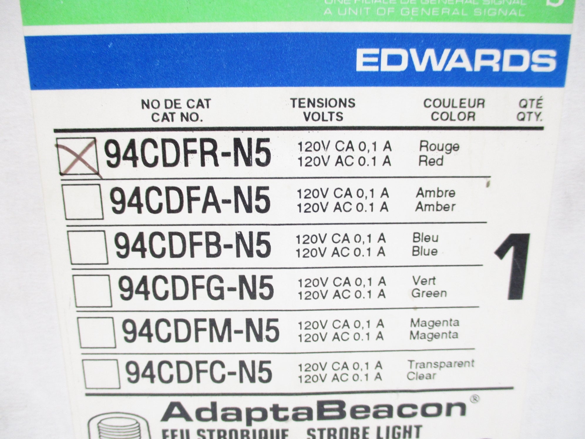 EDWARDS SIGNALING 94CDFR-N5 NSMP