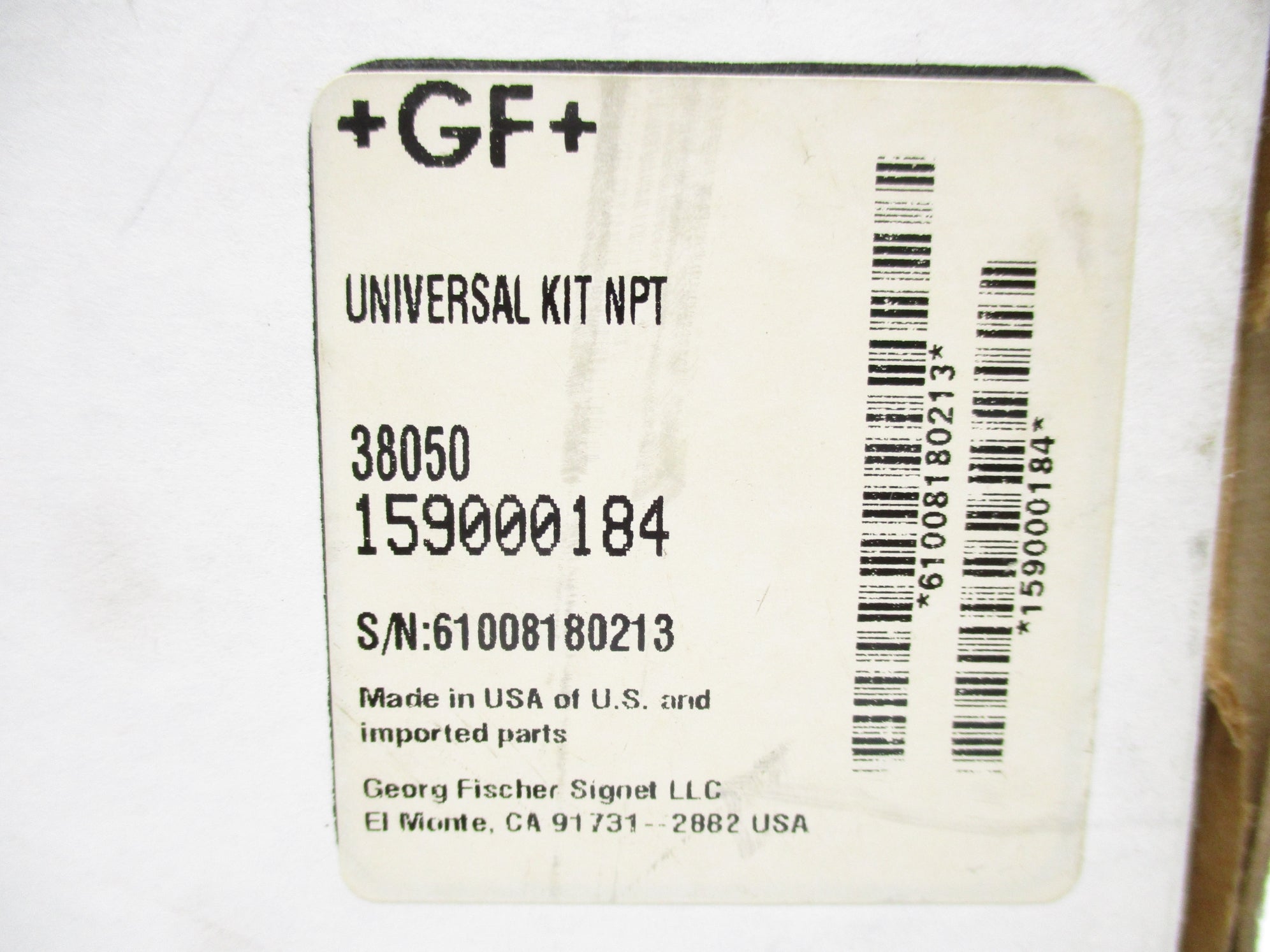 GEORGE FISCHER 38050 159000184 NSMP