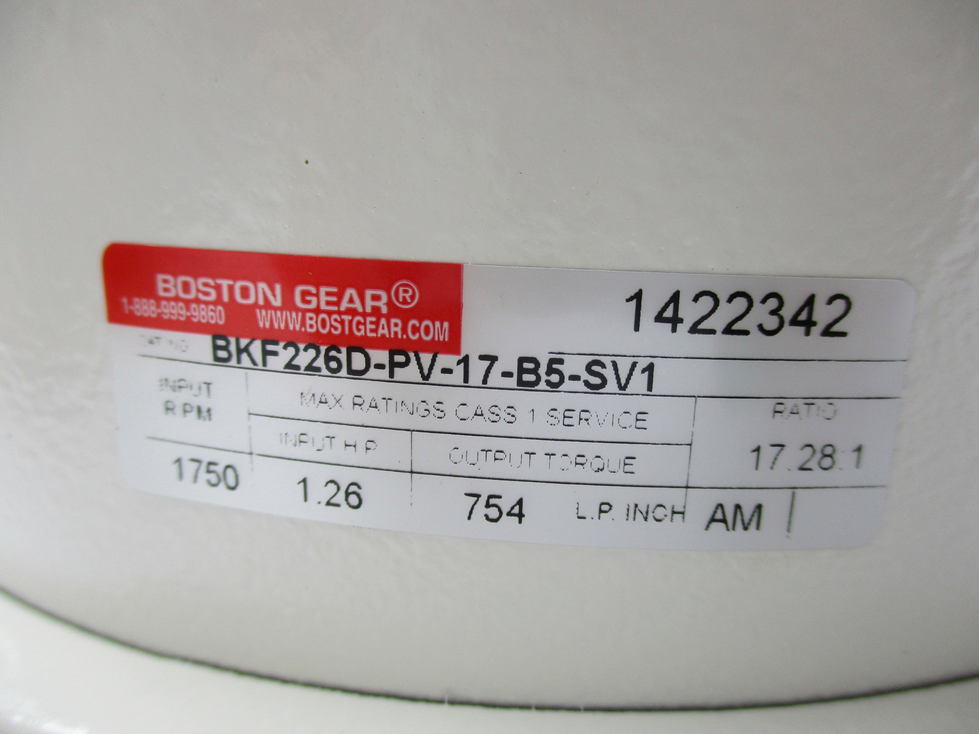 BOSTON GEAR BKF226D-PV-17-B5-SV1 NSMP