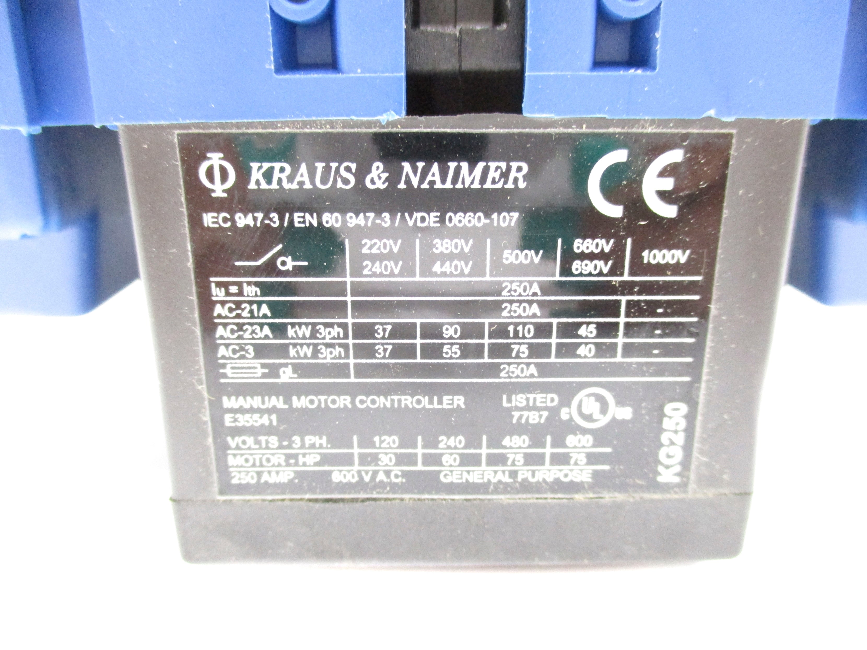 KRAUS & NAIMER KG250 (AS PICTURED) NSMP