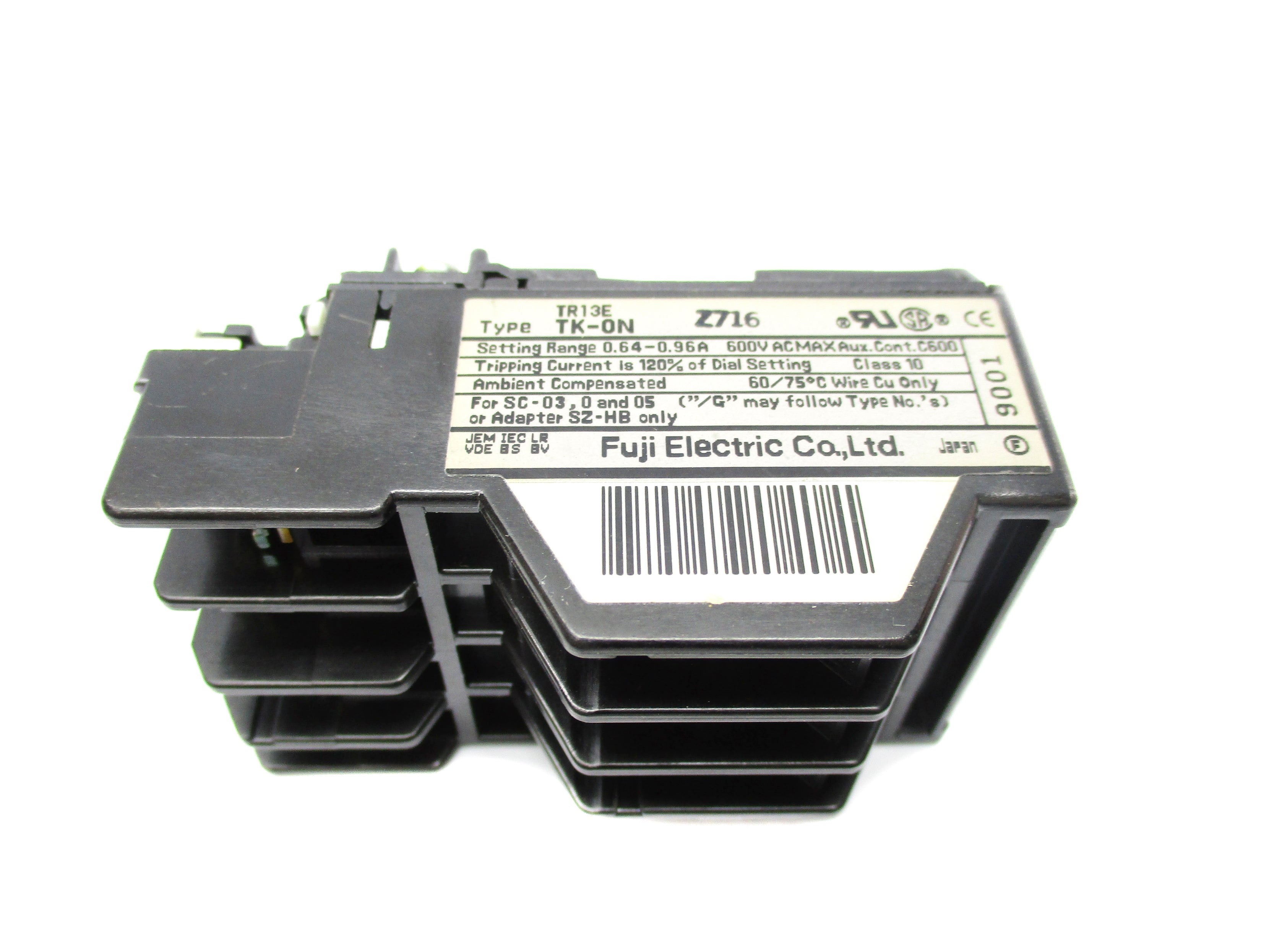 FUJI ELECTRIC TR13E TK-0N 0.64-0.96A 600VAC NSNP
